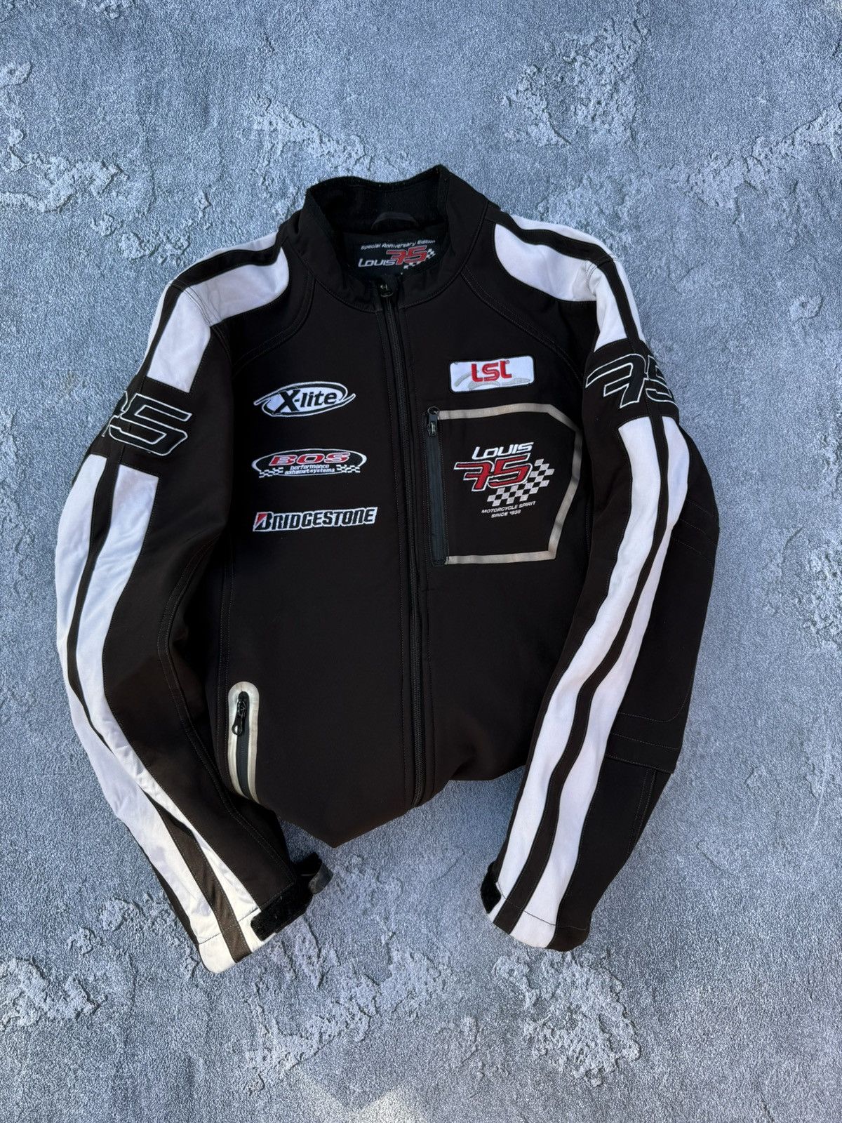 Other Vintage Bridgestone Louis 75 Motorcycle Racing jacket Size US L / EU 52-54 / 3 - 3 Thumbnail