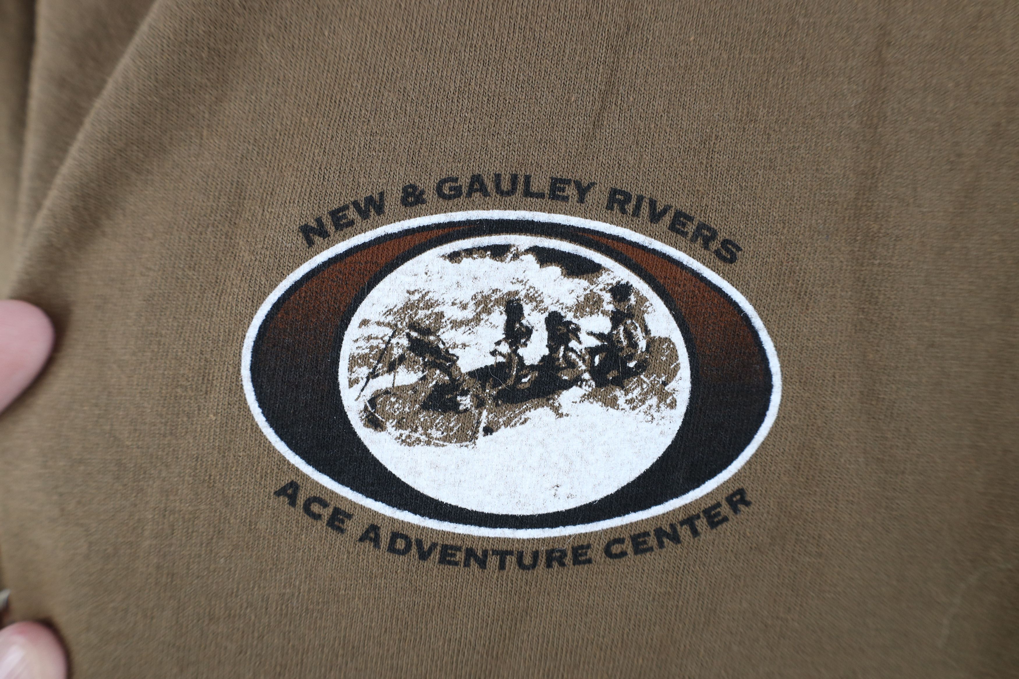 Vintage Deadstock Vintage Y2K Streetwear Gauley Rivers T-Shirt Brown Size US M / EU 48-50 / 2 - 4 Thumbnail