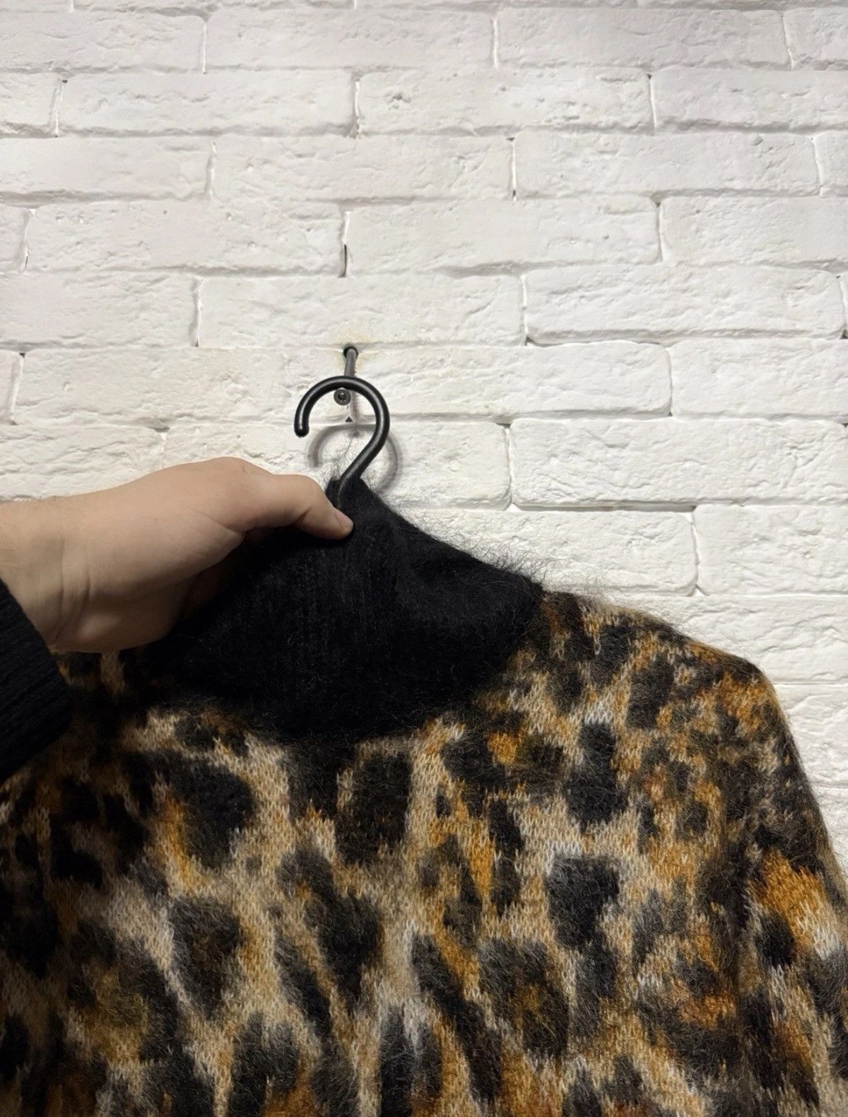 H&M Rare Rabanne H&M Mohair Blend Men`s Sweater Leopard Patern Size US L / EU 52-54 / 3 - 5 Thumbnail