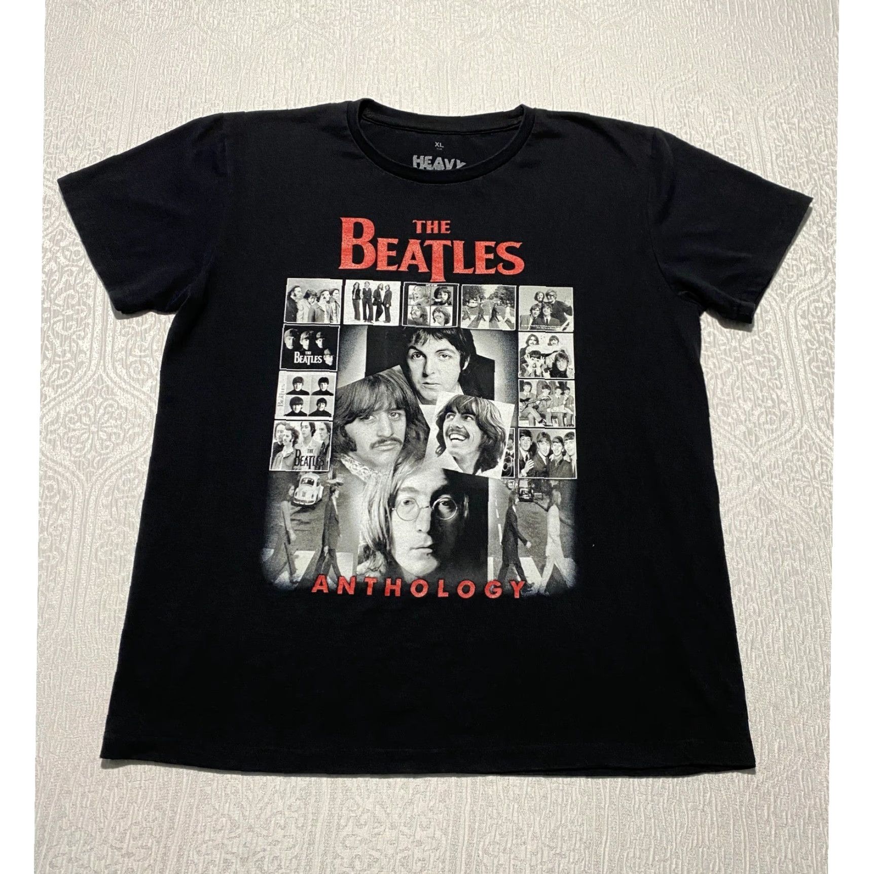 Etro The Beatles Anthology Graphic T-Shirt Mens XL Black Heavy Metal Band Tee Retro Size US XL / EU 56 / 4 - 2 Thumbnail