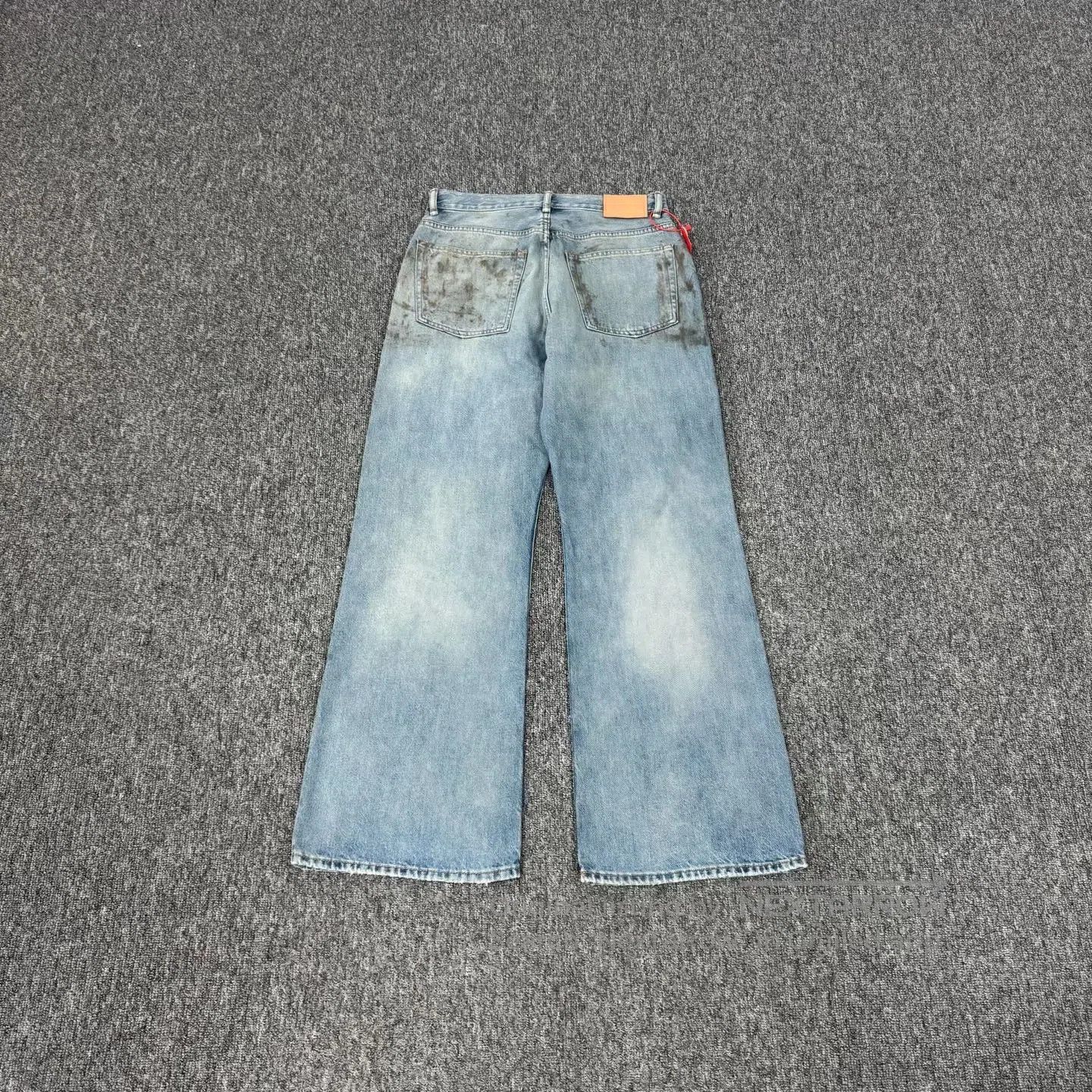 Acne Studios Acne Studios size s Dyeing; aging effect; damage; wide-leg Size US 28 / EU 44 - 2 Thumbnail