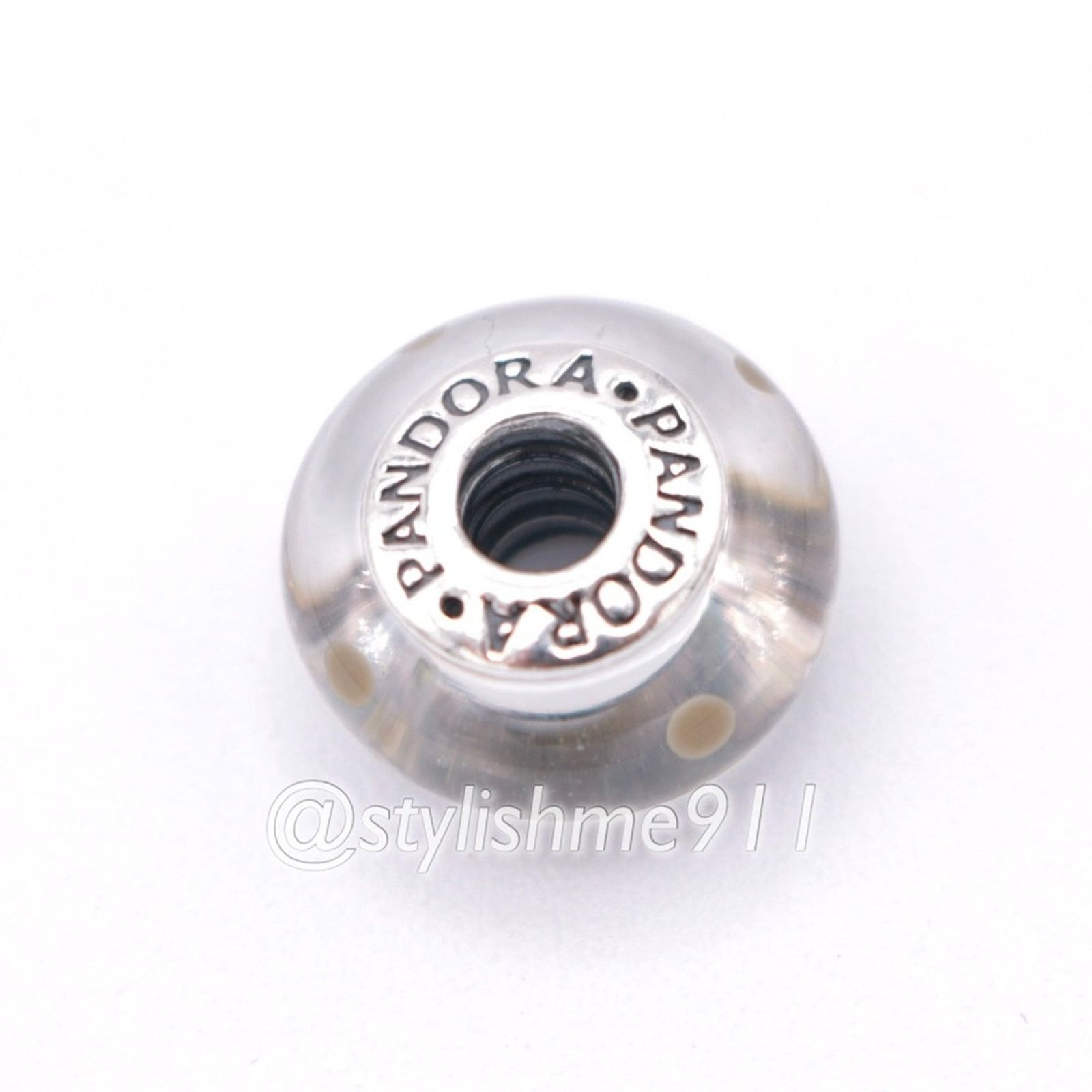 pandora Authentic Pandora White and Black Polka Dots Charm Size ONE SIZE - 7 Thumbnail