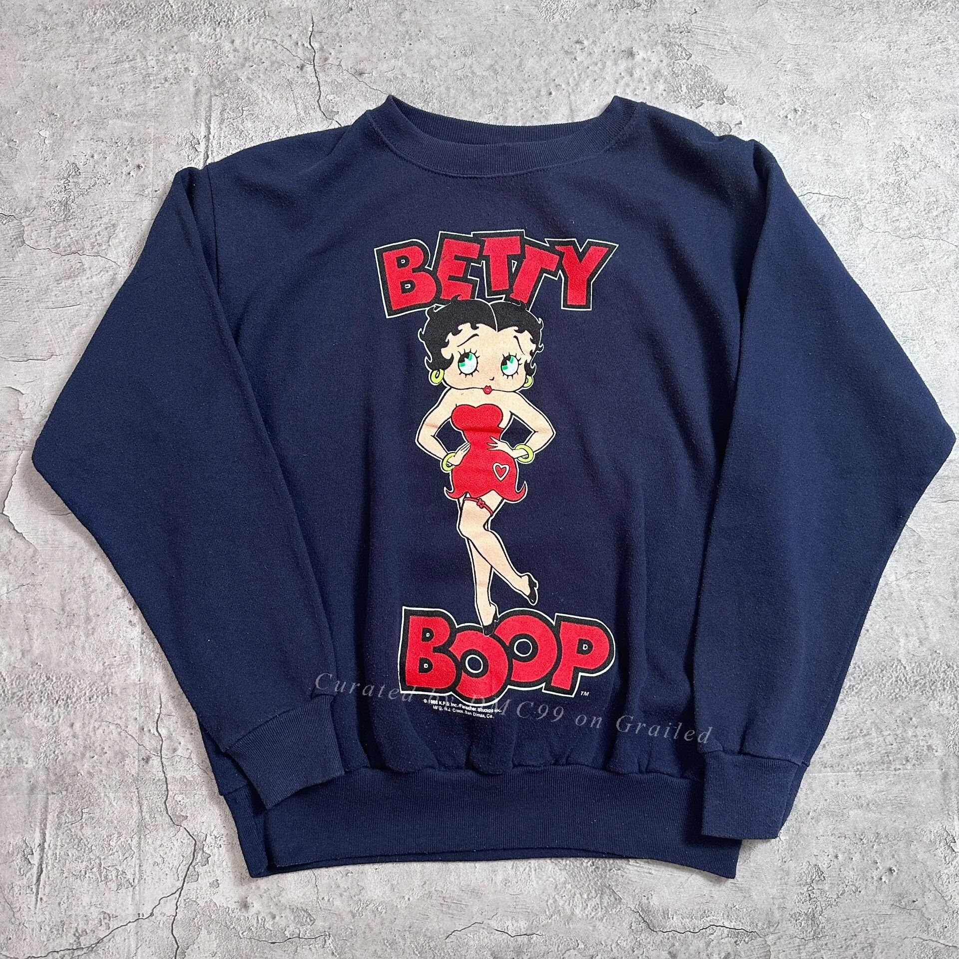 Vintage Vintage Betty Boop Boxy Hoodie Size M / US 6-8 / IT 42-44 - 1 Thumbnail