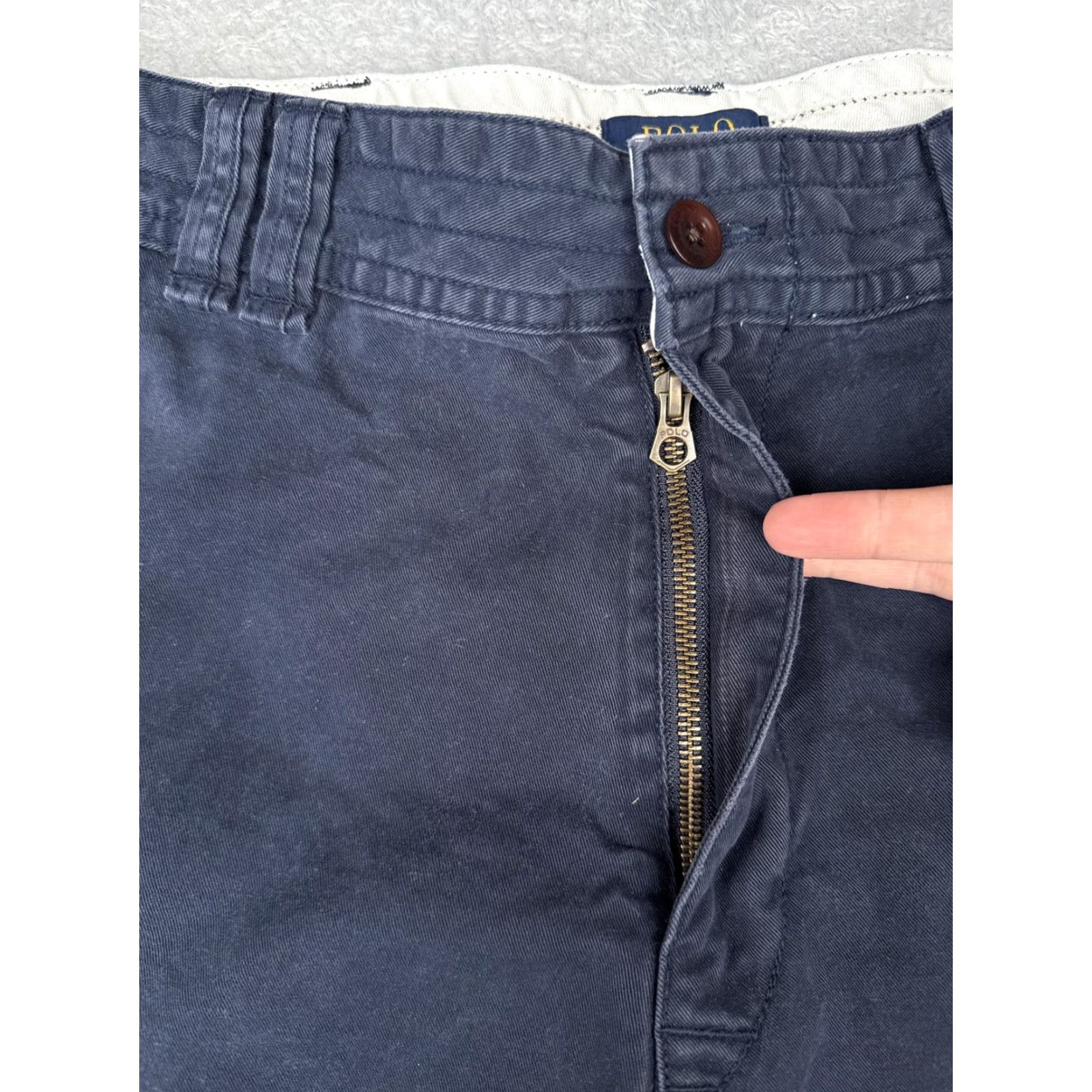Polo Ralph Lauren Polo Ralph Lauren Shorts Mens 36 Cargo Navy Blue 100% Cotton Pockets Casual Pants Size US M / EU 48-50 / 2 - 6 Thumbnail