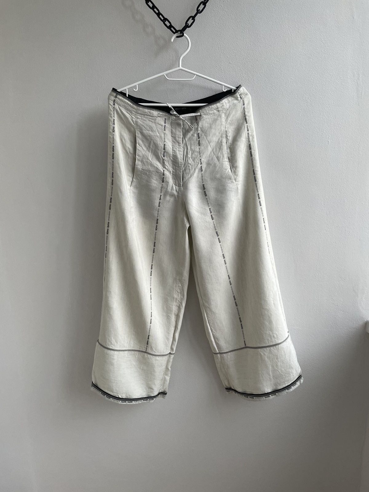 Annette Gortz × Designer × Vintage Anette Gortz Germany Linen Viscose Classic Pants Free Fit Size 36" / US 14 / IT 50 - 1 Thumbnail
