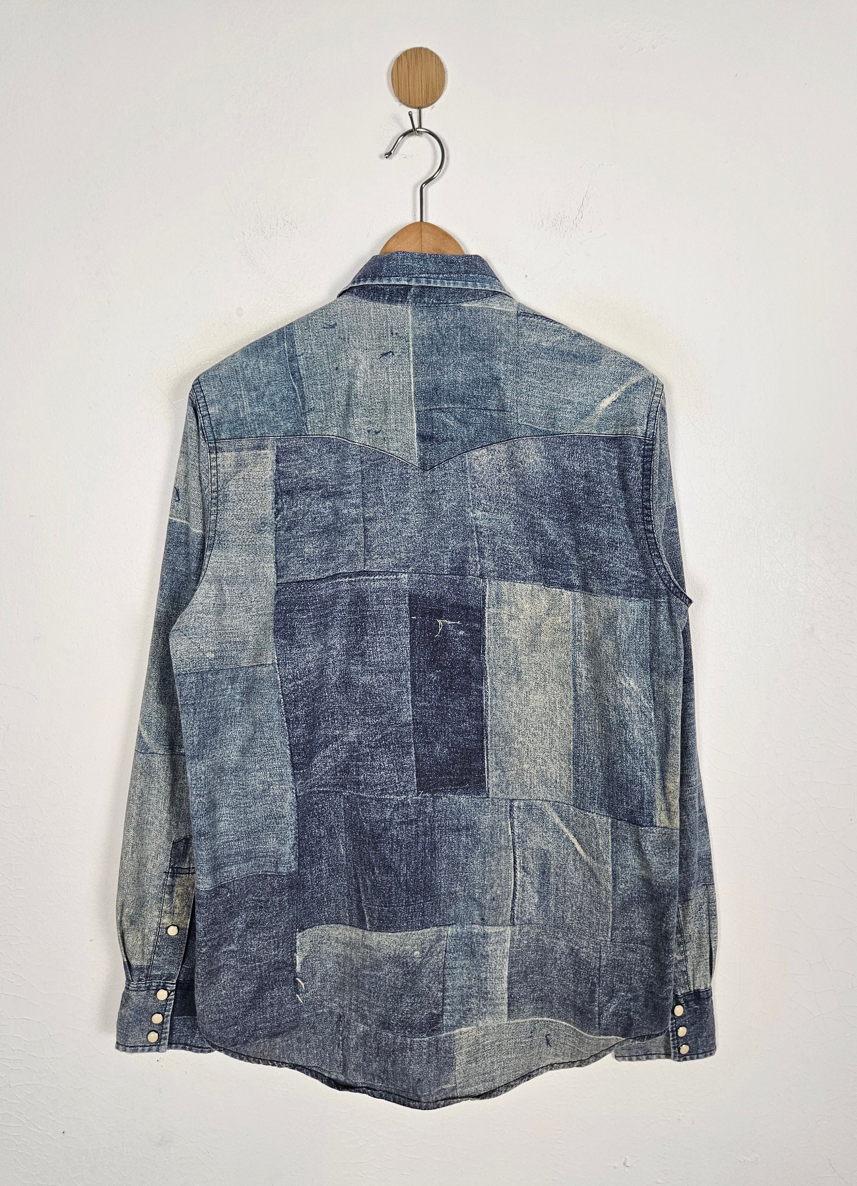 Denim & Supply Ralph Lauren × Polo Ralph Lauren × Ralph Lauren Denim & Supply Patchwork western pearl snap Shirt Size US S / EU 44-46 / 1 - 3 Thumbnail