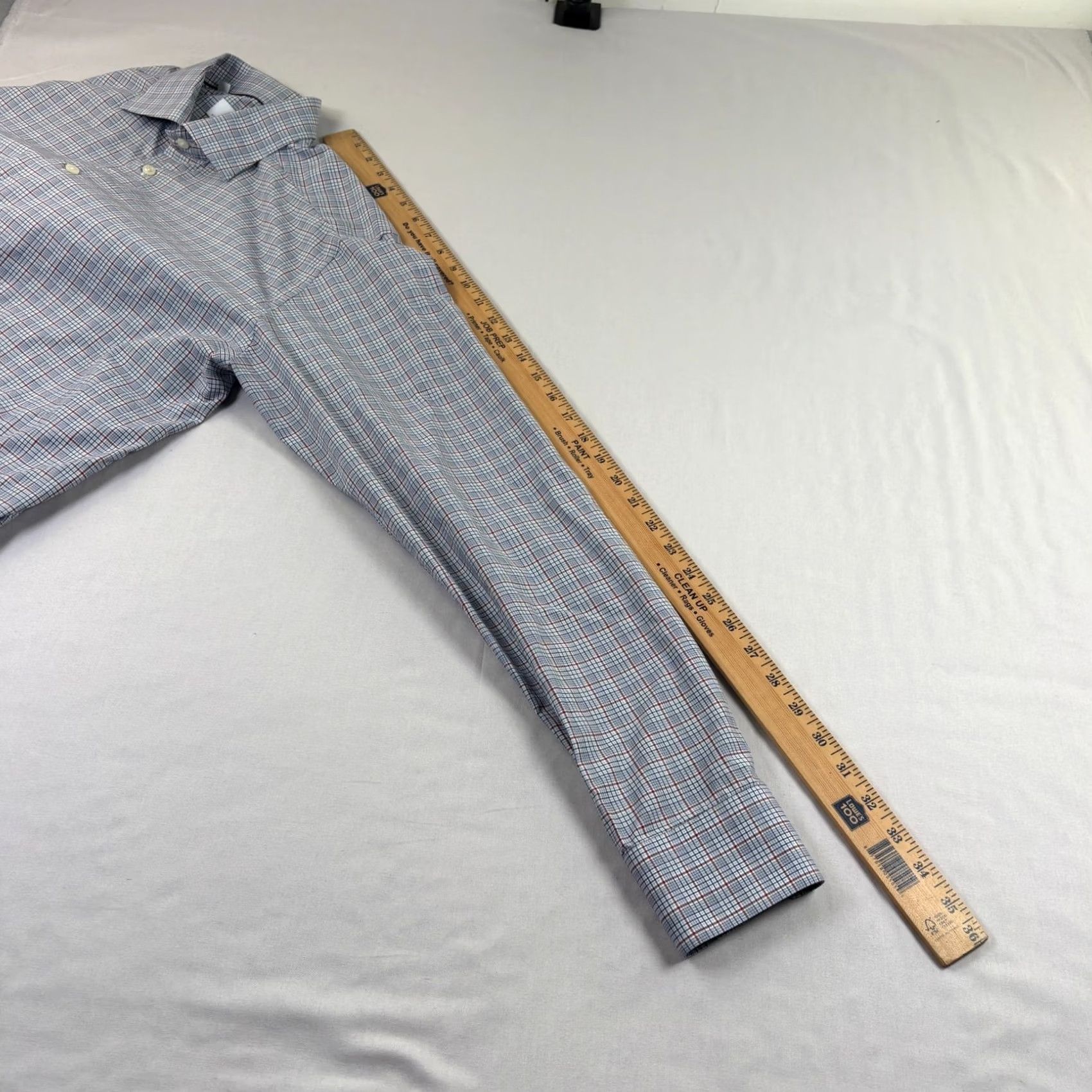 Eton Eton Shirt XL Blue Plaid Button-Up Long Sleeve Slim Fit Casual Mens Size US XL / EU 56 / 4 - 6 Thumbnail