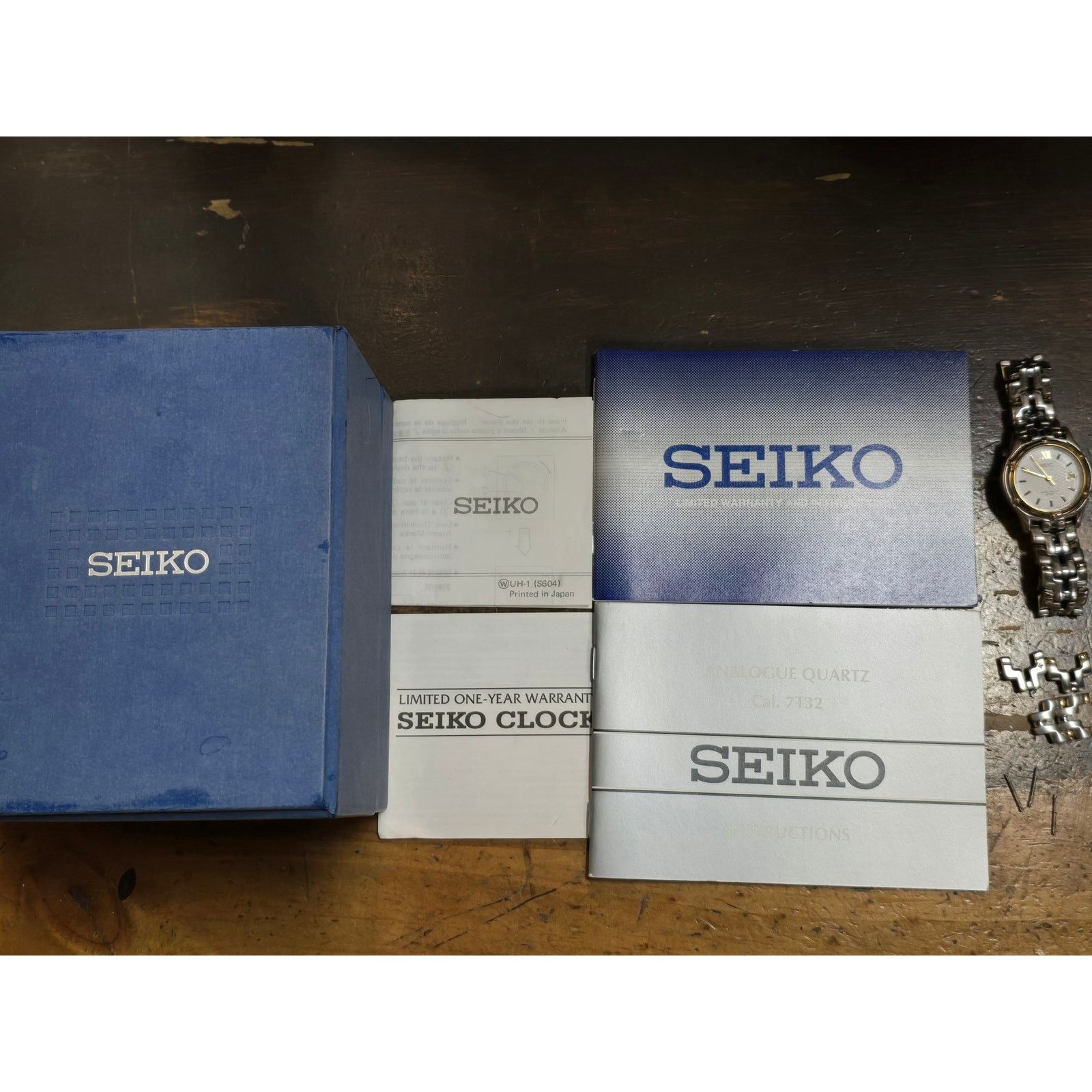 Seiko Seiko 7N82 Two-Tone Silver & Gold Ladies Wristwatch Size ONE SIZE - 4 Thumbnail