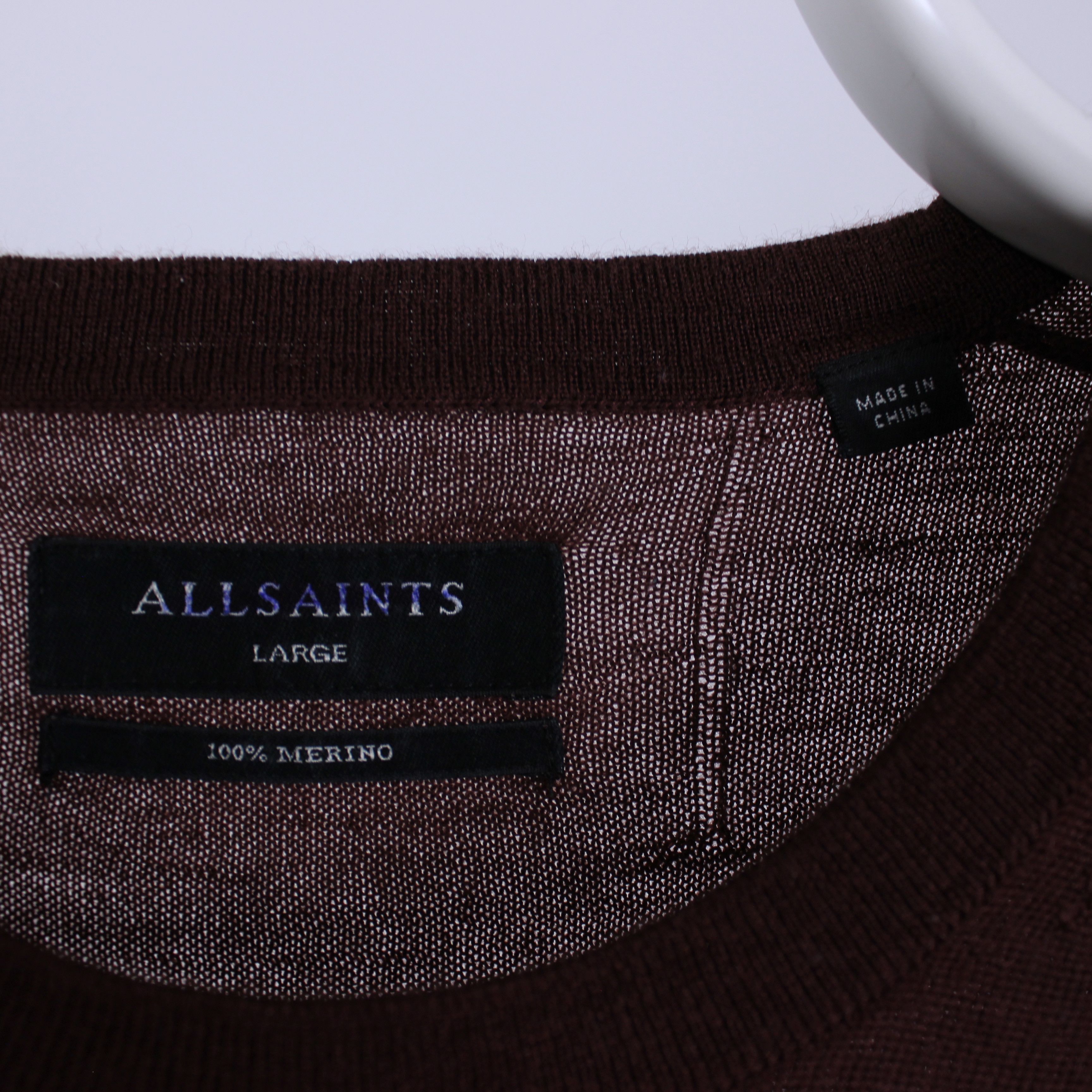 Allsaints Allsaint sweater mode merino crew M L red wool Size US L / EU 52-54 / 3 - 4 Thumbnail