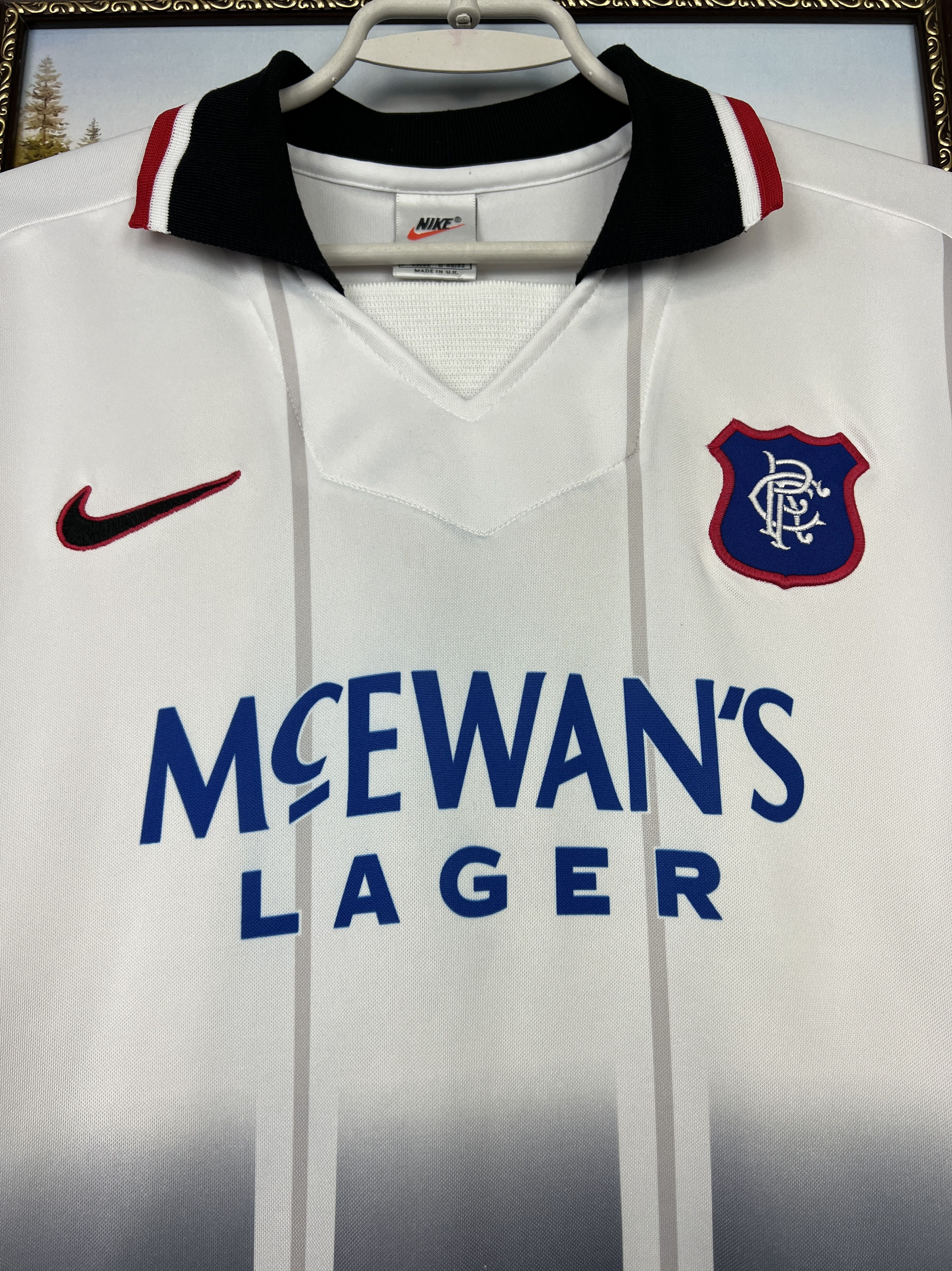 Nike Glasgow Rangers football shirt 1997 Soccer Jersey Tee Hype Size US M / EU 48-50 / 2 - 3 Thumbnail