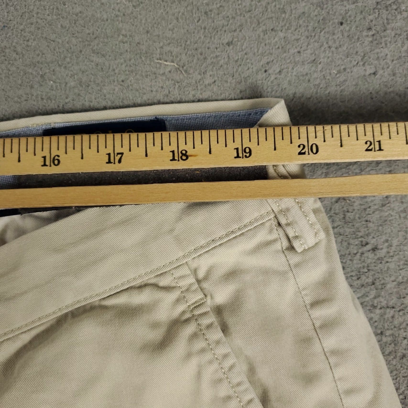 Ralph Lauren Ralph Lauren Chino Shorts Mens Size 42 Beige Cotton Flat Front Pony Logo Casual *STAINED* Mens Size US 42 / EU 58 - 5 Thumbnail