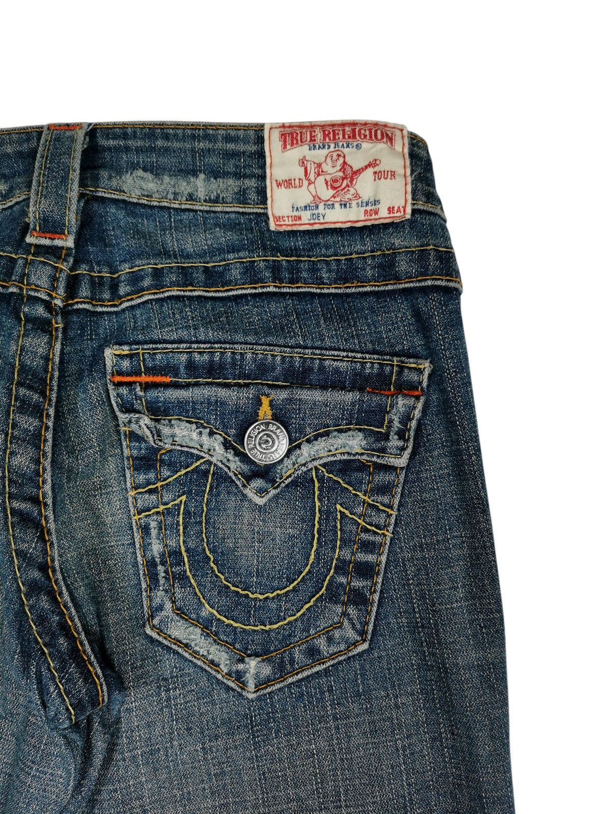 True Religion True Religion Joey Flare Jeans Distressed Rips Size 28" / US 6 / IT 42 - 5 Thumbnail