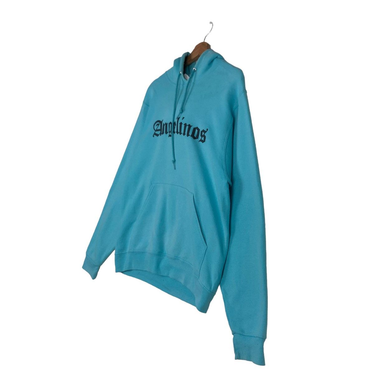 Vintage 🔥Vtg Hoodie Pull Over Jerzees USA Angelinos Big Logo Size US S / EU 44-46 / 1 - 8 Thumbnail