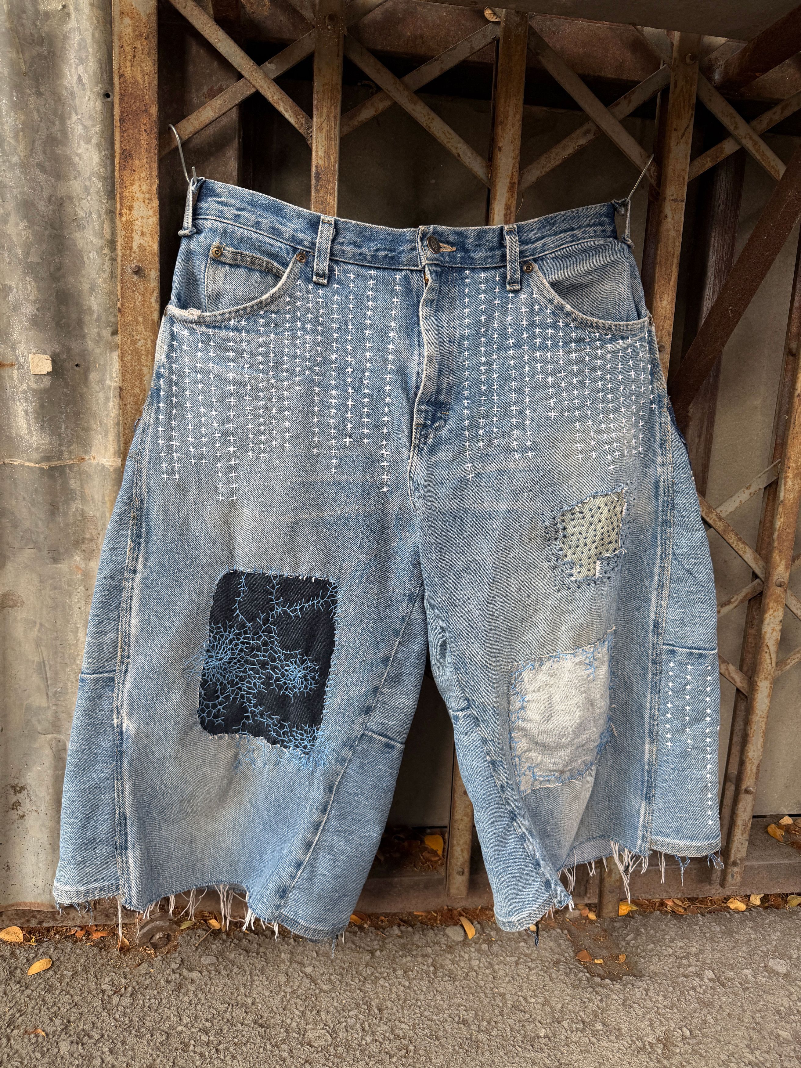 Japanese Brand Vintage Boro Patchwork DICKIES Carpenter Size US 36 / EU 52 - 6 Thumbnail