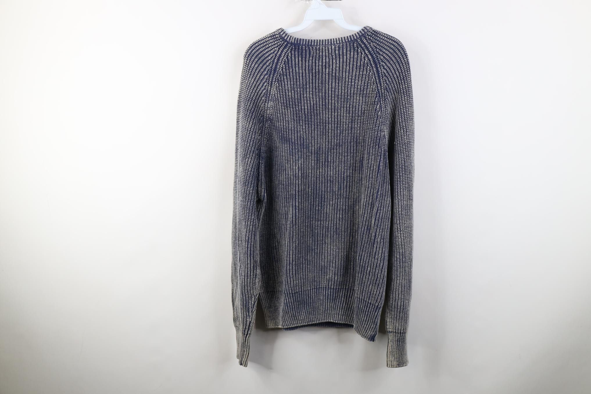 Vintage Vintage 90s Streetwear Stonewash Ribbed Crewneck Sweater Size XL / US 12-14 / IT 48-50 - 10 Thumbnail