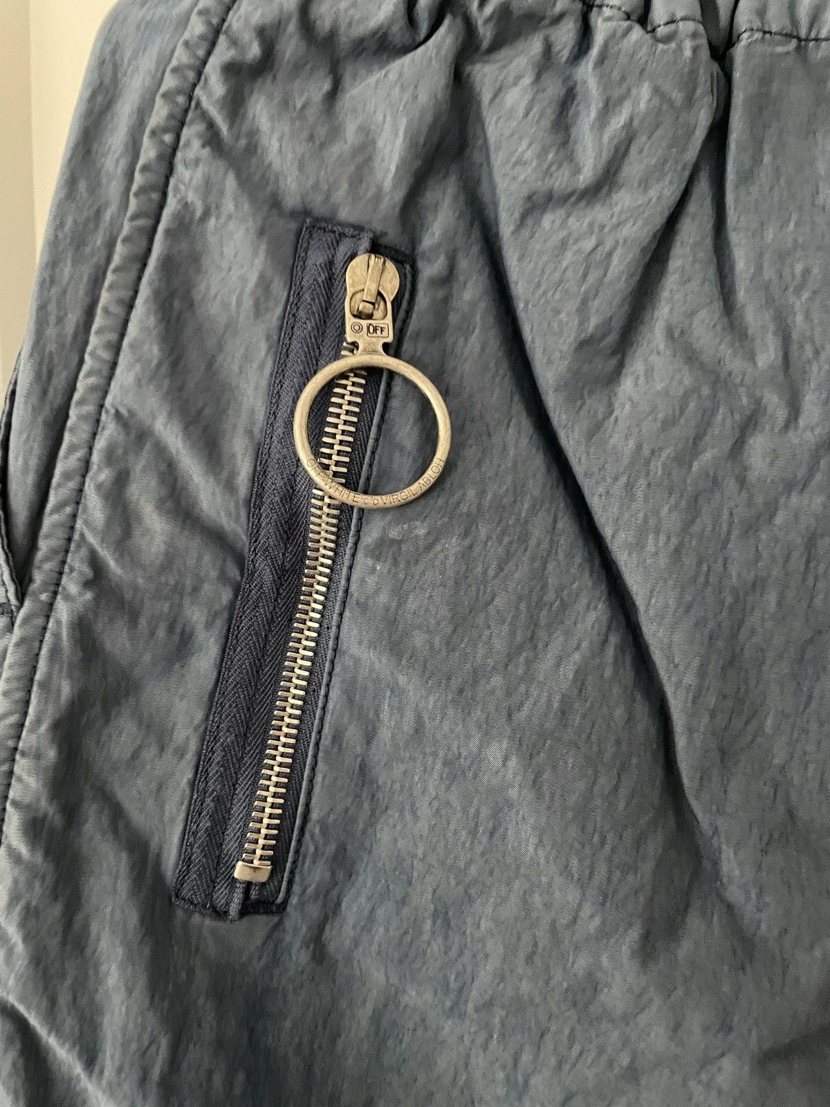 Off-White Off-White Virgil Abloh Blue Parachute Cargo Pants NWT Size US 34 / EU 50 - 3 Thumbnail