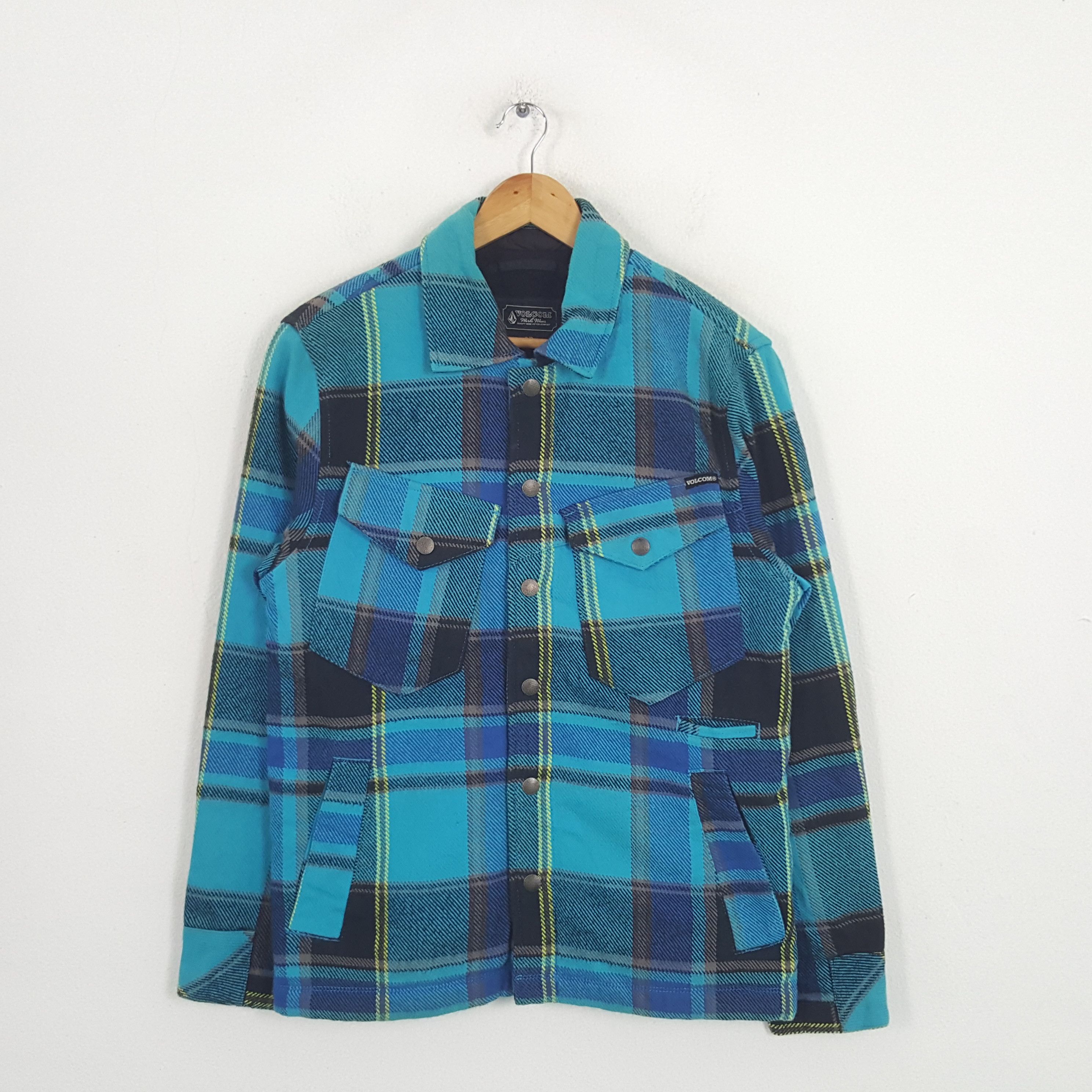 Vintage × Volcom Vintage Volcom American Style Fleece Shirt Jacket Size US M / EU 48-50 / 2 - 1 Thumbnail