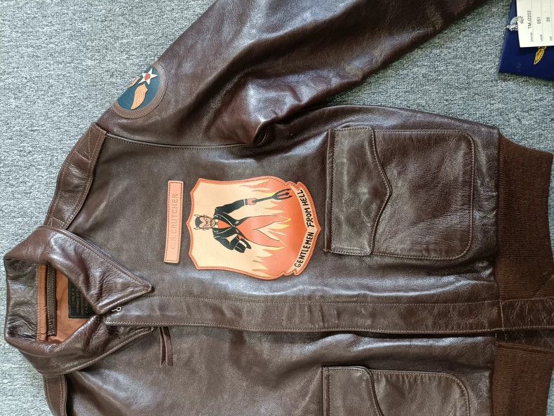 The Real McCoy's The REAL McCOY'S A2 Hell Gentleman Leather Jacket Size US M / EU 48-50 / 2 - 3 Thumbnail