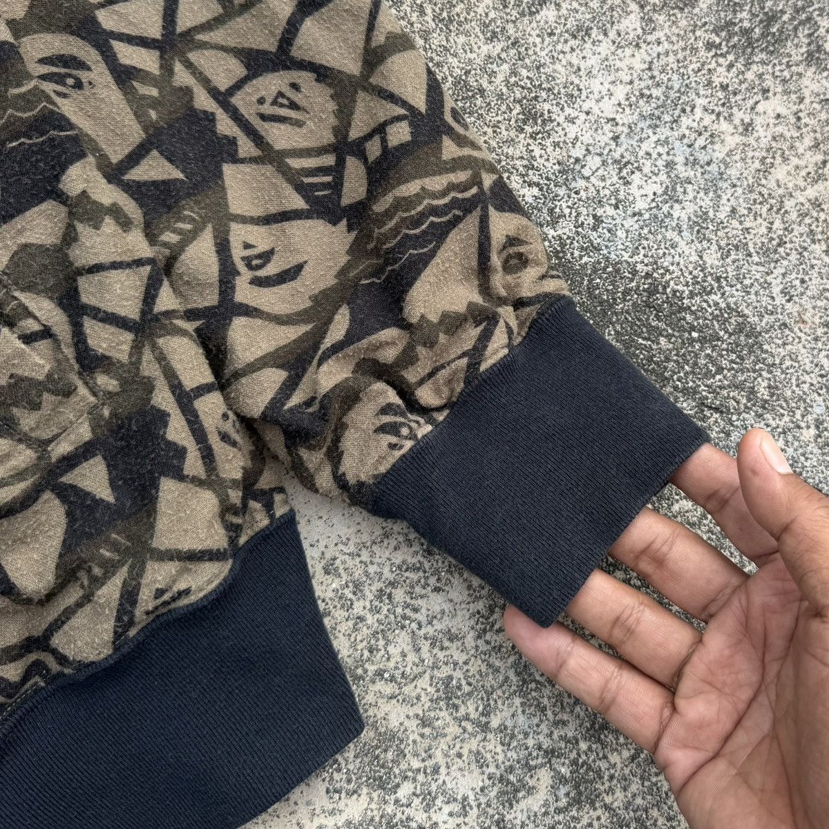 Bape A Bathing Ape BAPE All Over Print Zip Hoodie Brown Graphic Size US XL / EU 56 / 4 - 13 Thumbnail