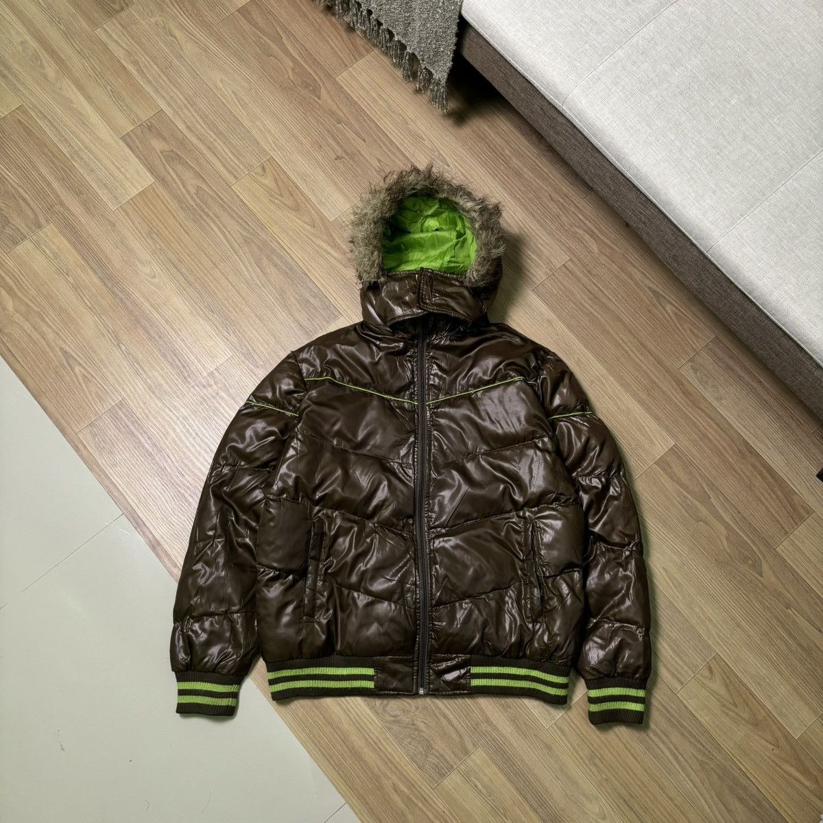 Hysteric Glamour × If Six Was Nine × Le Grande Bleu (L.G.B.) Work zapatear fur jacket down puffer ifsixwasnine lgb style Size US L / EU 52-54 / 3 - 1 Thumbnail