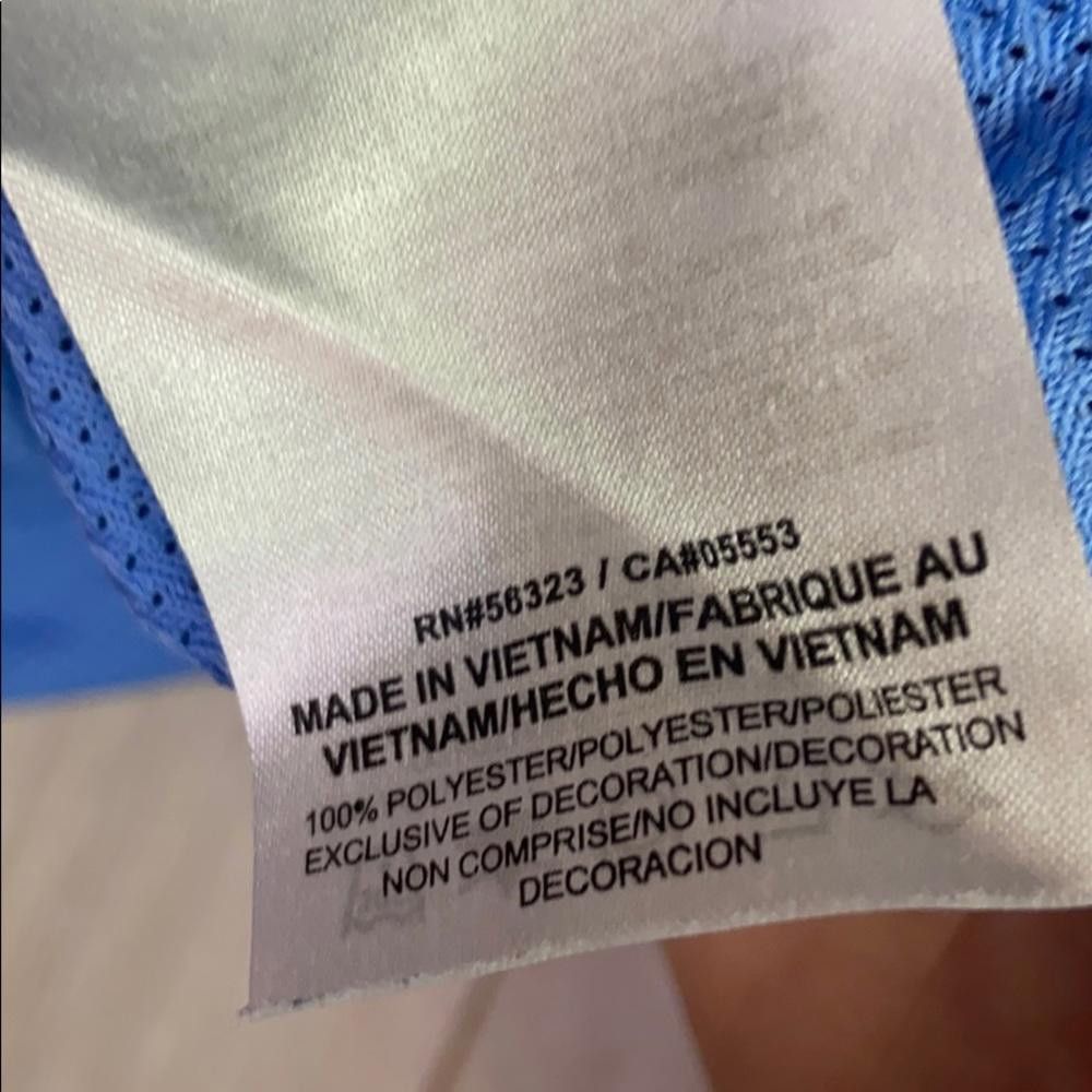 Nike Nike I Dry-Fit Light Blue Jersey Small Size ONE SIZE - 7 Thumbnail