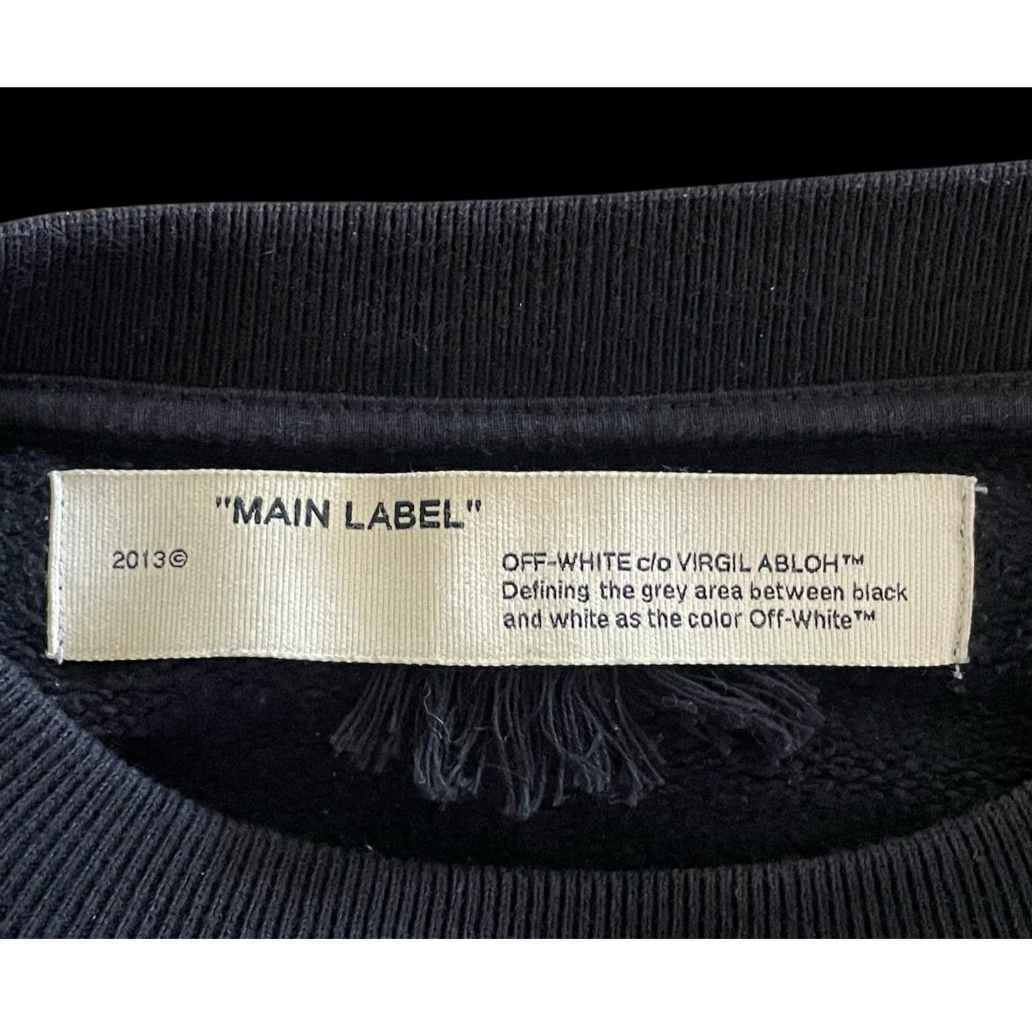 Off-White 2019 Off-White c/o Virgil Abloh Waterfall Over Sweatshirt Size US XXS / EU 40 - 6 Thumbnail