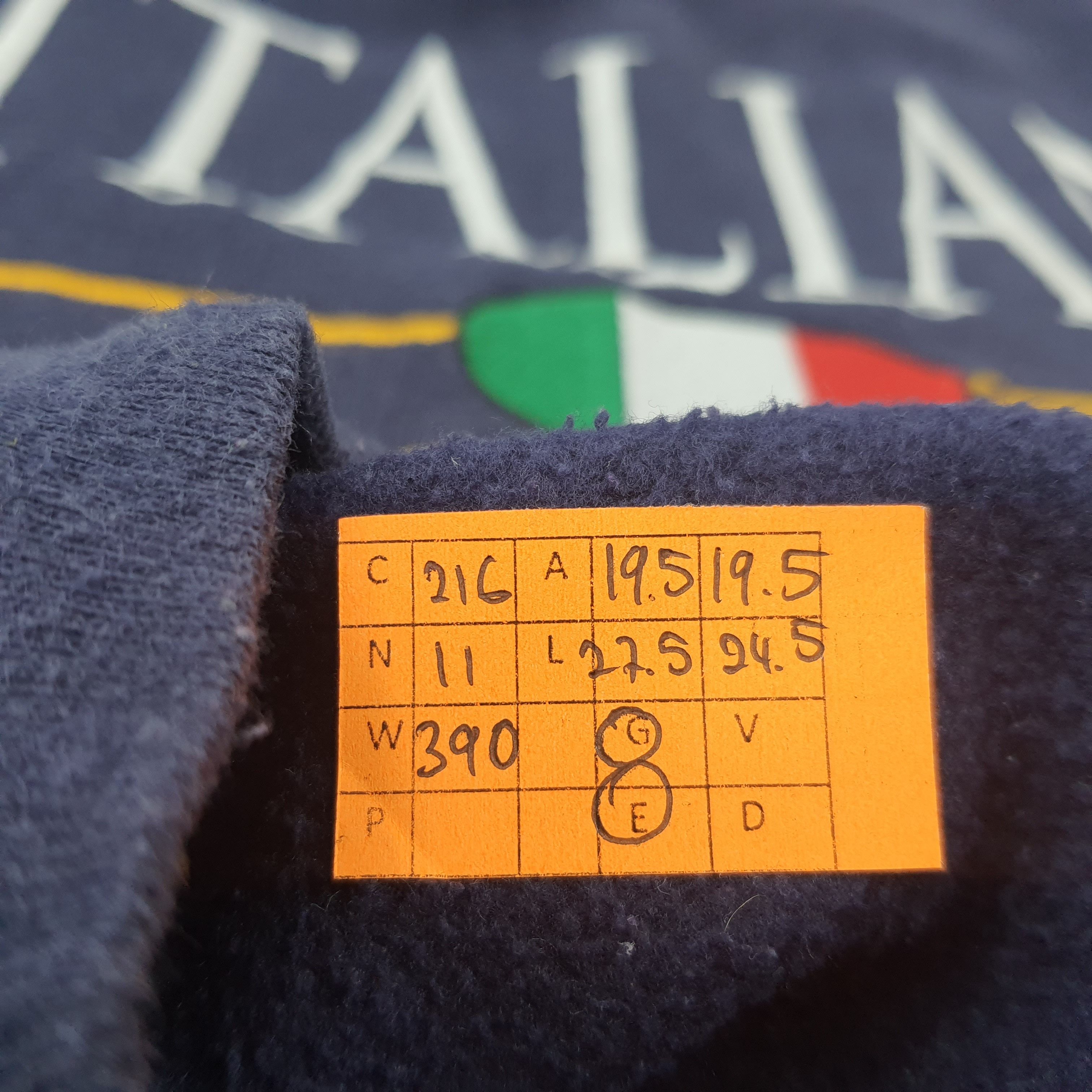 Vintage Vintage ITALIAN PRIDE Embroidery Design Sweatshirt Size US S / EU 44-46 / 1 - 6 Thumbnail