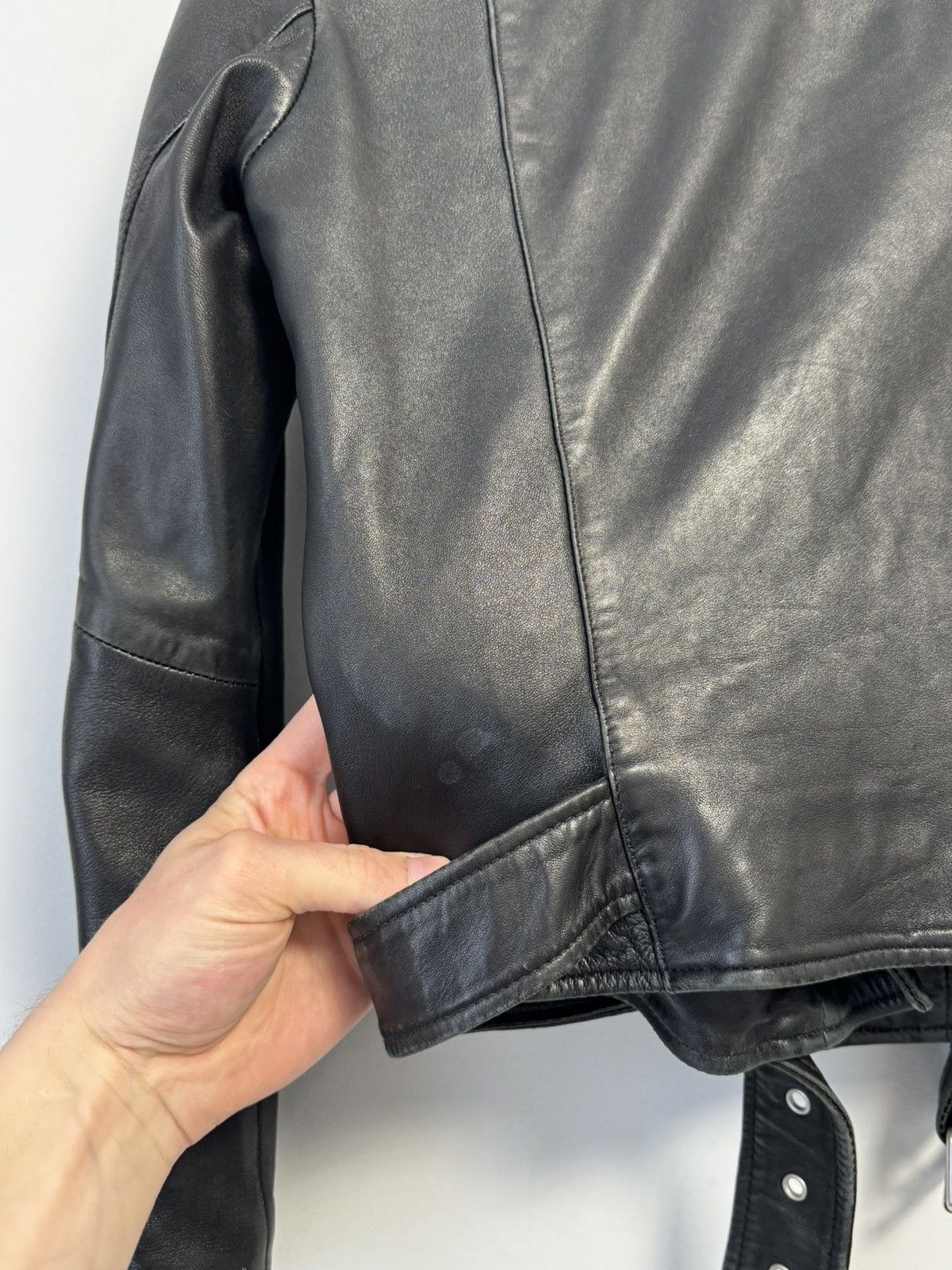 Allsaints ALLSAINTS Balfern Biker Jacket Black Motorcycle Short US 4 Size S / US 4 / IT 40 - 24 Thumbnail