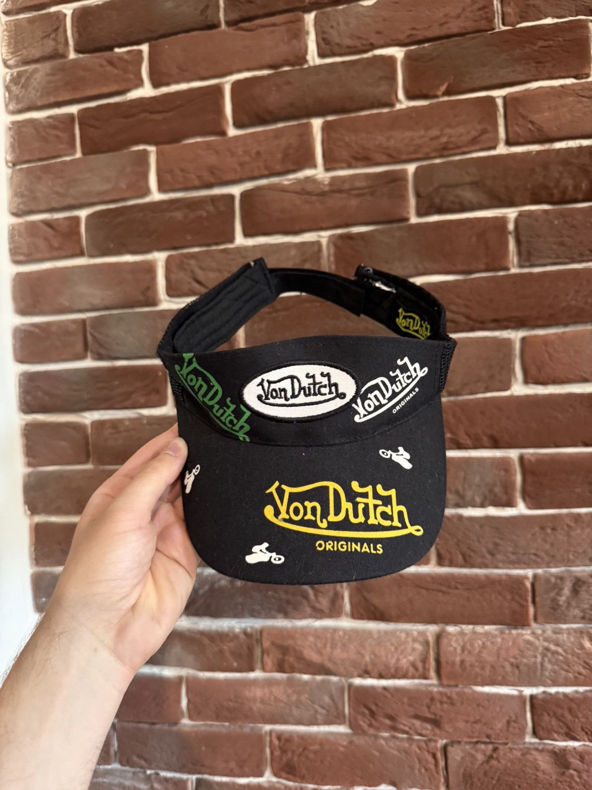 Von Dutch Von Dutch Visor Cap Logo Hype Design Hat Travis Scott Style Size ONE SIZE - 2 Thumbnail