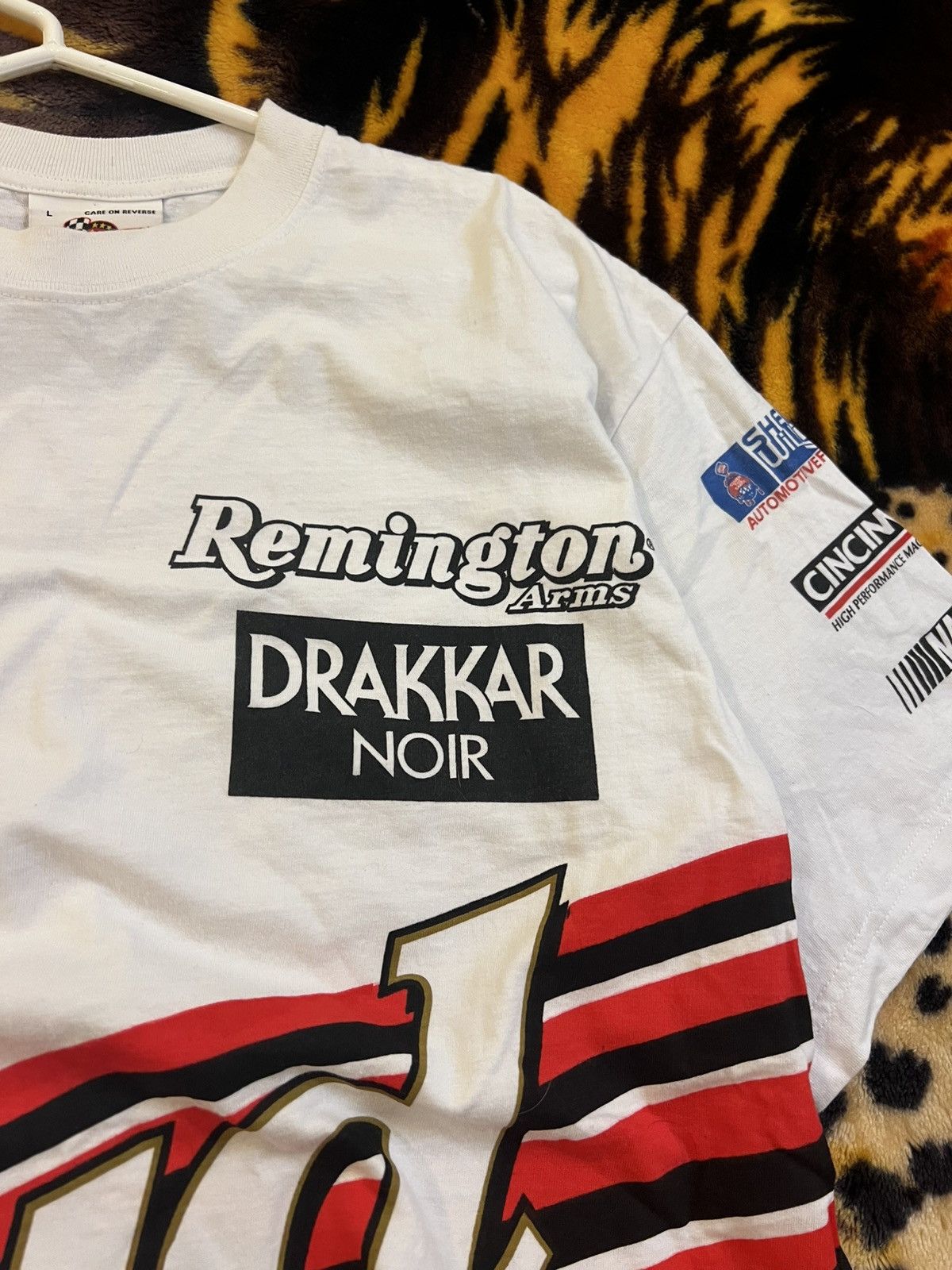 NASCAR × Vintage × Winners Circle Vintage Dale Jr Earnhardt NASCAR Bud AOP Tee Size US L / EU 52-54 / 3 - 5 Thumbnail