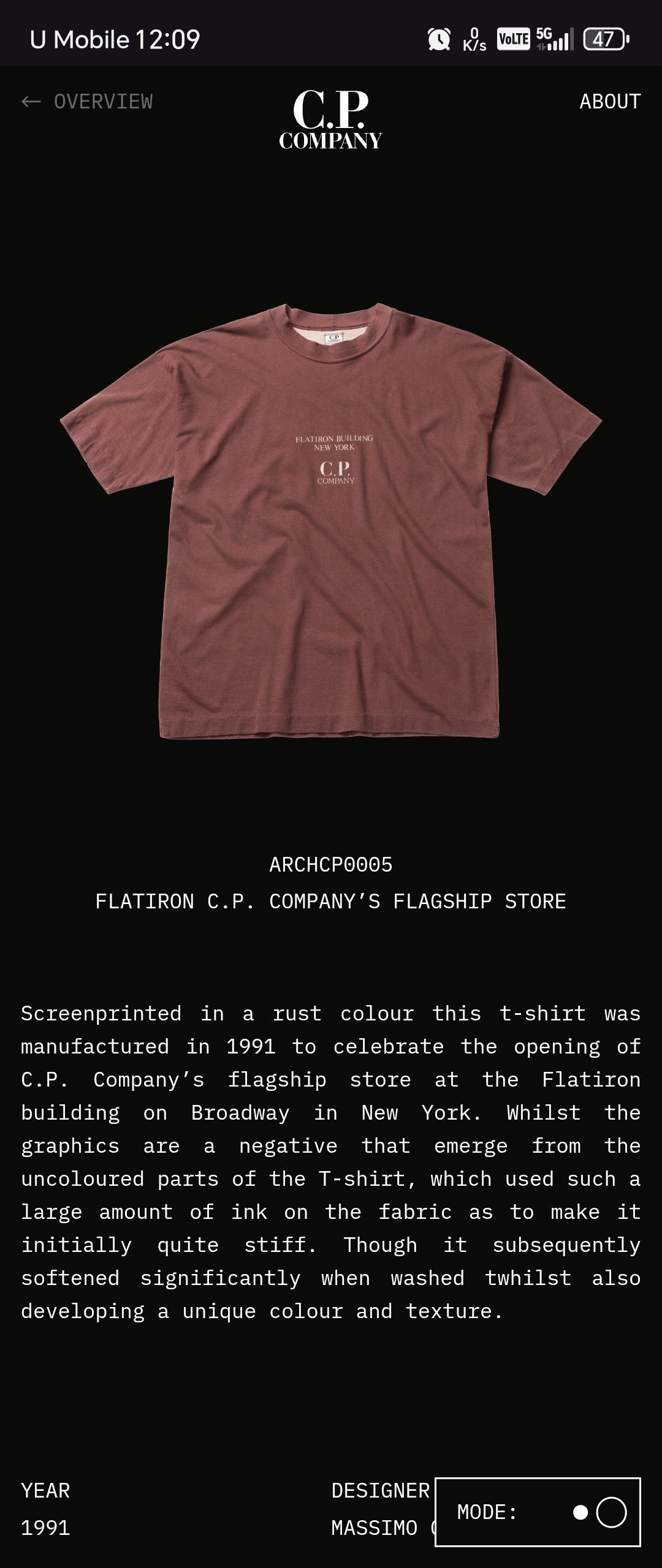 C.P. Company extremely rare C.P. Company Flatiron Building Vintage 1991 Size US L / EU 52-54 / 3 - 2 Thumbnail