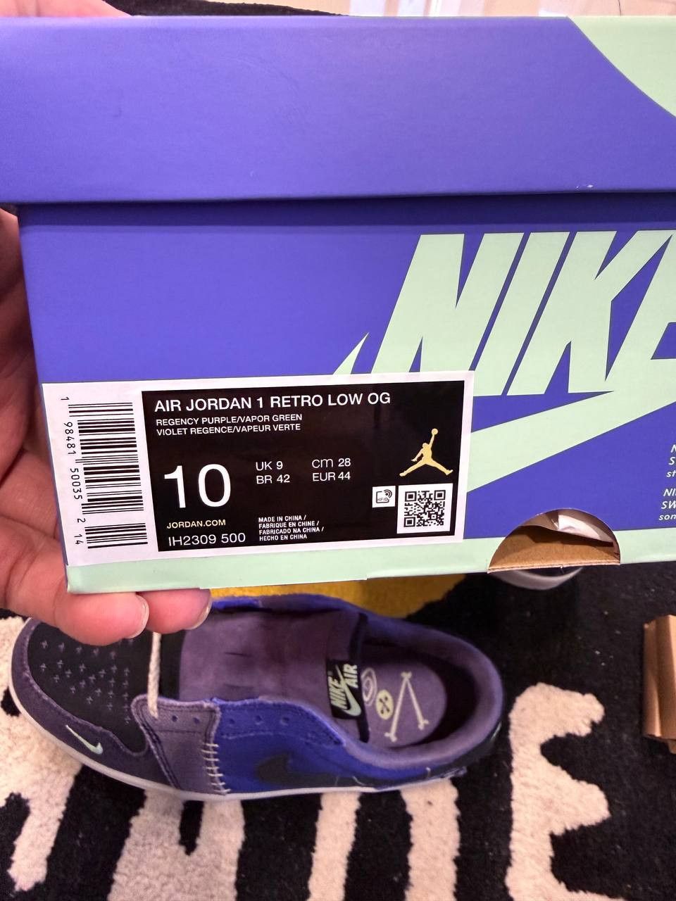 Nike Jordan 1 Retro Low OG Zion Williamson Voodoo Alternate Size US 10 / EU 43 - 8 Thumbnail