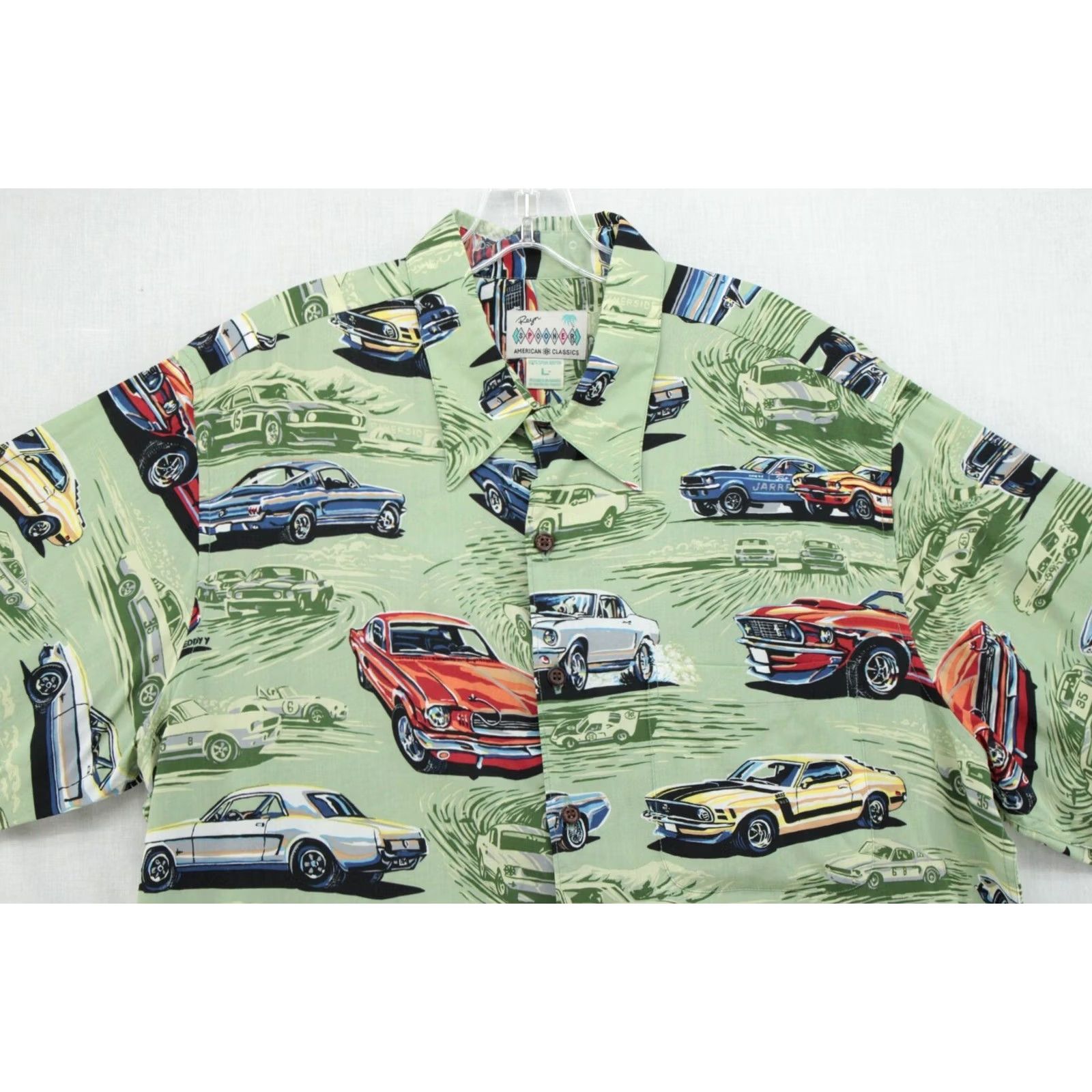 Reyn Spooner Reyn Spooner Camp Shirt Mens L Muscle Cars American Classic Button-Up Beachy Vintage Size US L / EU 52-54 / 3 - 2 Thumbnail