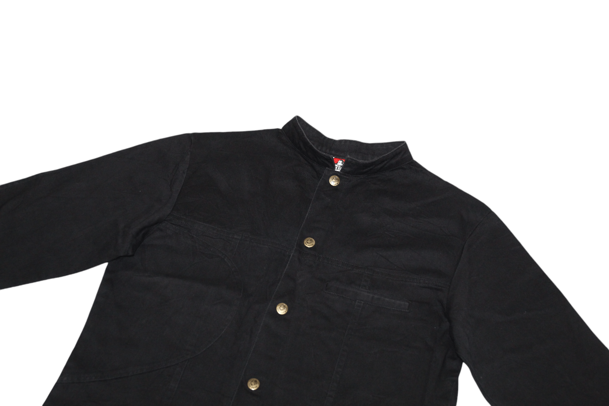 Ben Davis Ben Davis Loose Fit Grandad-collar Snap-button denim shirt Size US S / EU 44-46 / 1 - 2 Thumbnail