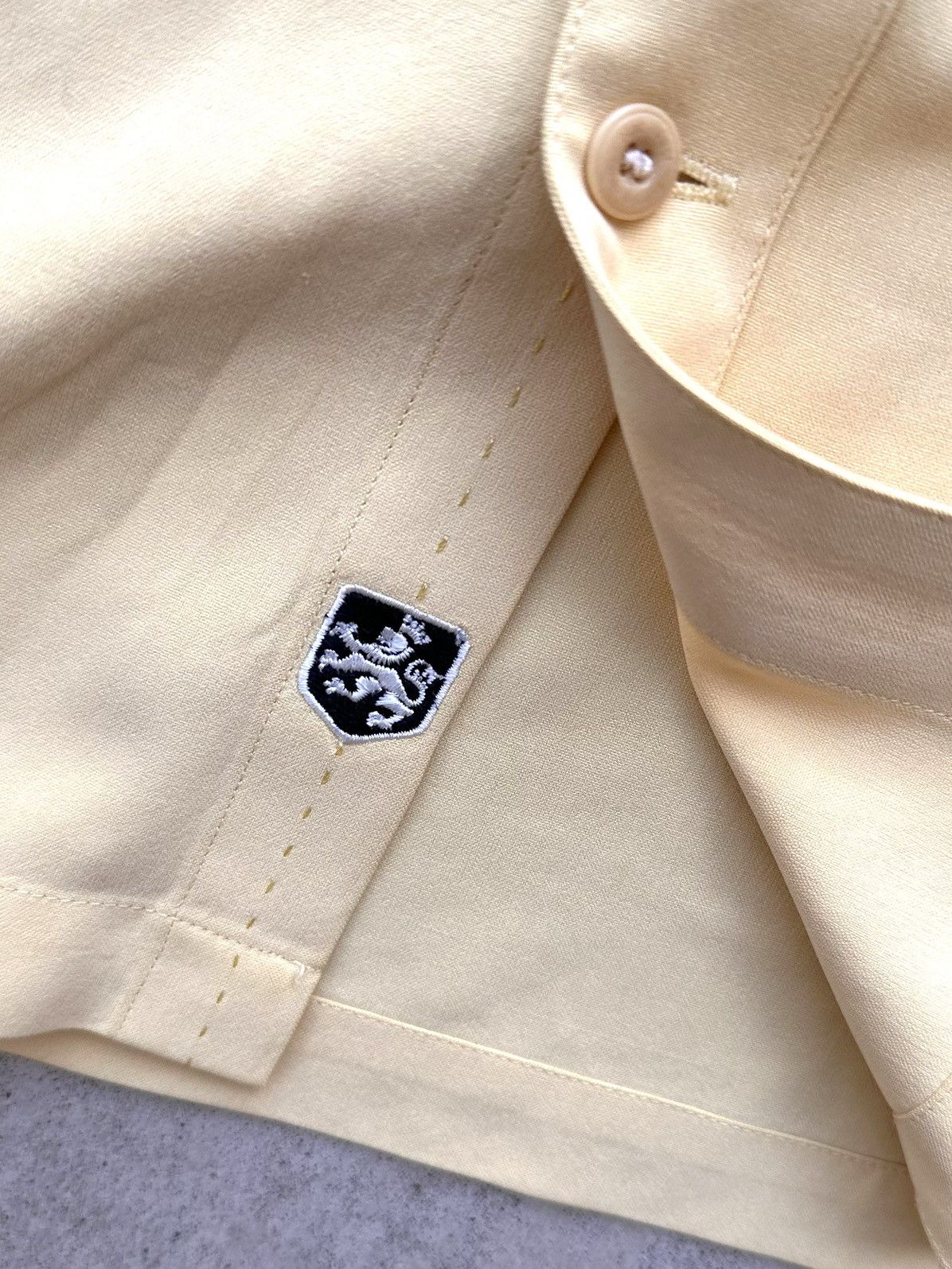 Nat Nast × Vintage NAT Nast Luxury Originals Silk Bowler Shirt Size Xl Yellow Size US XL / EU 56 / 4 - 5 Thumbnail