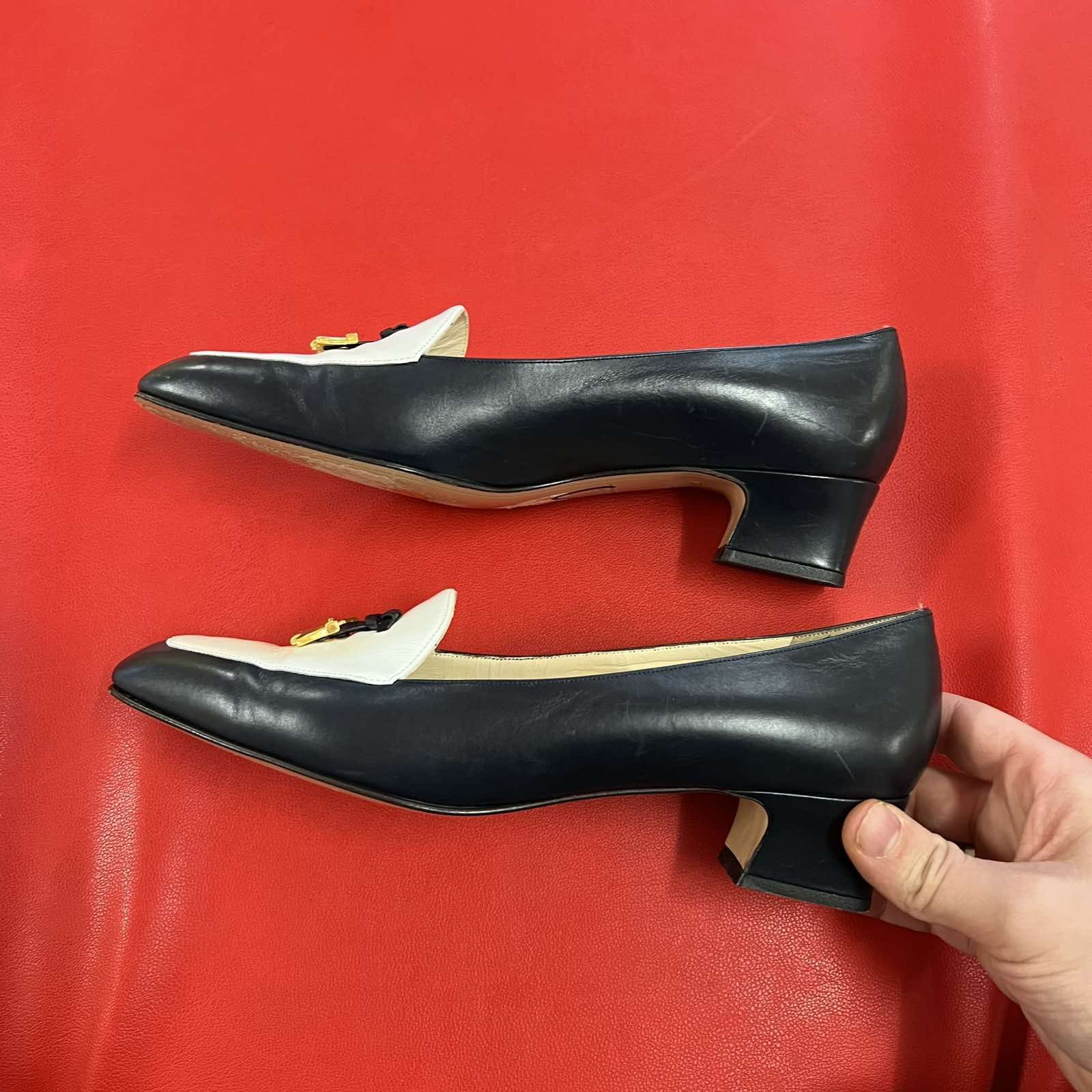 Bally × Designer Vintage Bally Loafers Hells Blue Sz 6.5 Size US 6.5 / IT 36.5 - 3 Thumbnail