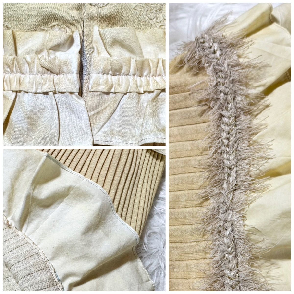 Chanel Authentic runway, Chanel COCO flower, frill, gradient dress, Size XS / US 0-2 / IT 36-38 - 4 Thumbnail