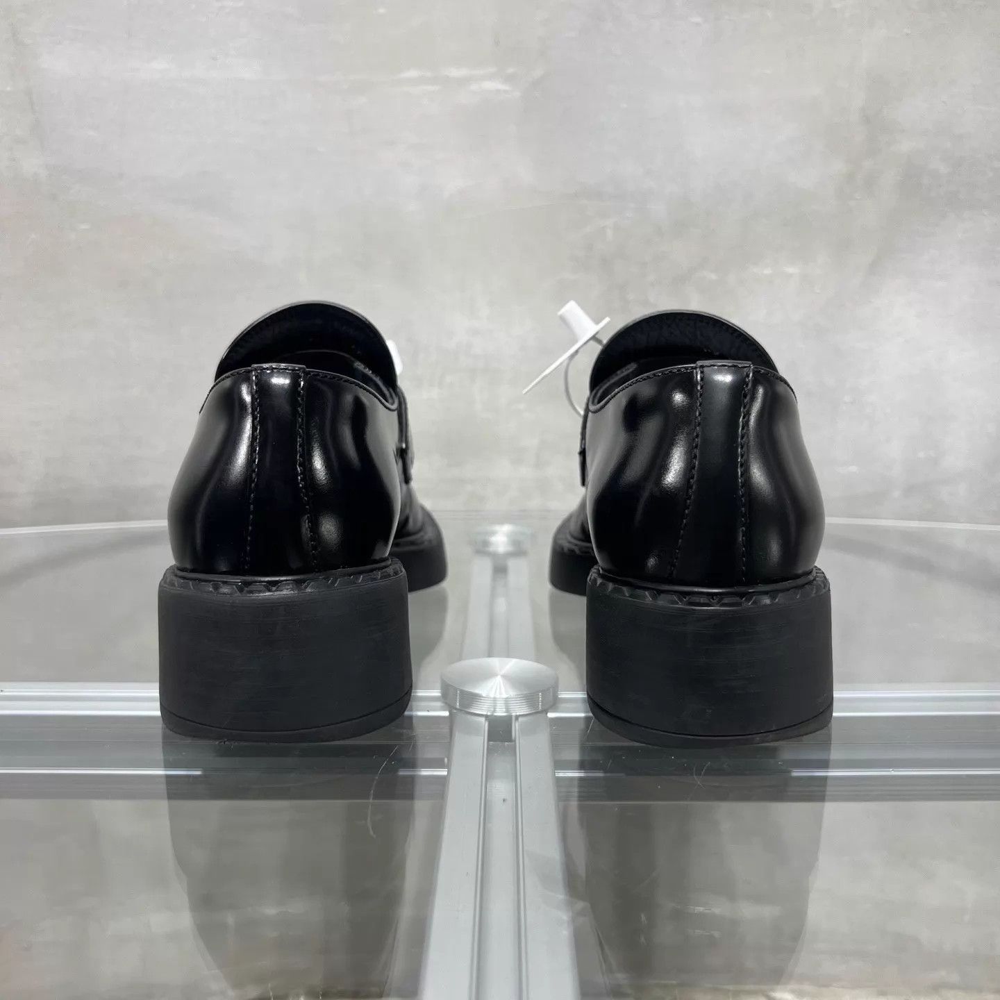 Prada Prada Black Triangle Logo Loafer 36.5 YH25833 Size US 6 / IT 36 - 6 Thumbnail