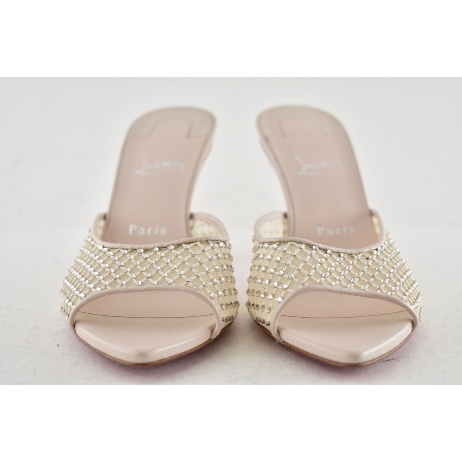 Christian Louboutin Christian Louboutin Apostropha Mule Mesh Strass 80 Size US 8 / IT 38 - 11 Thumbnail