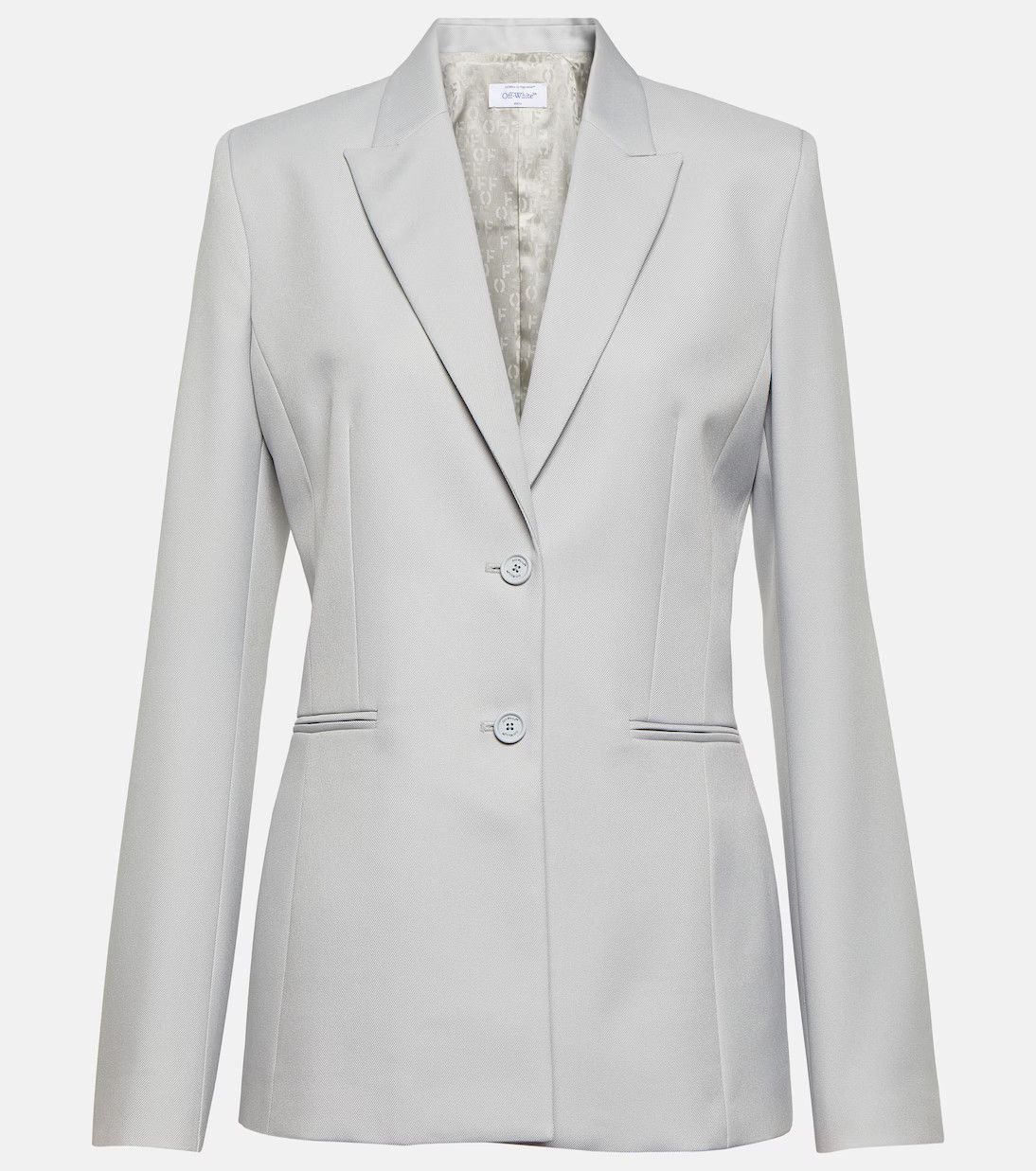 Off-White o1y1125 Blazer in Light Gray Size XS / US 0-2 / IT 36-38 - 1 Thumbnail