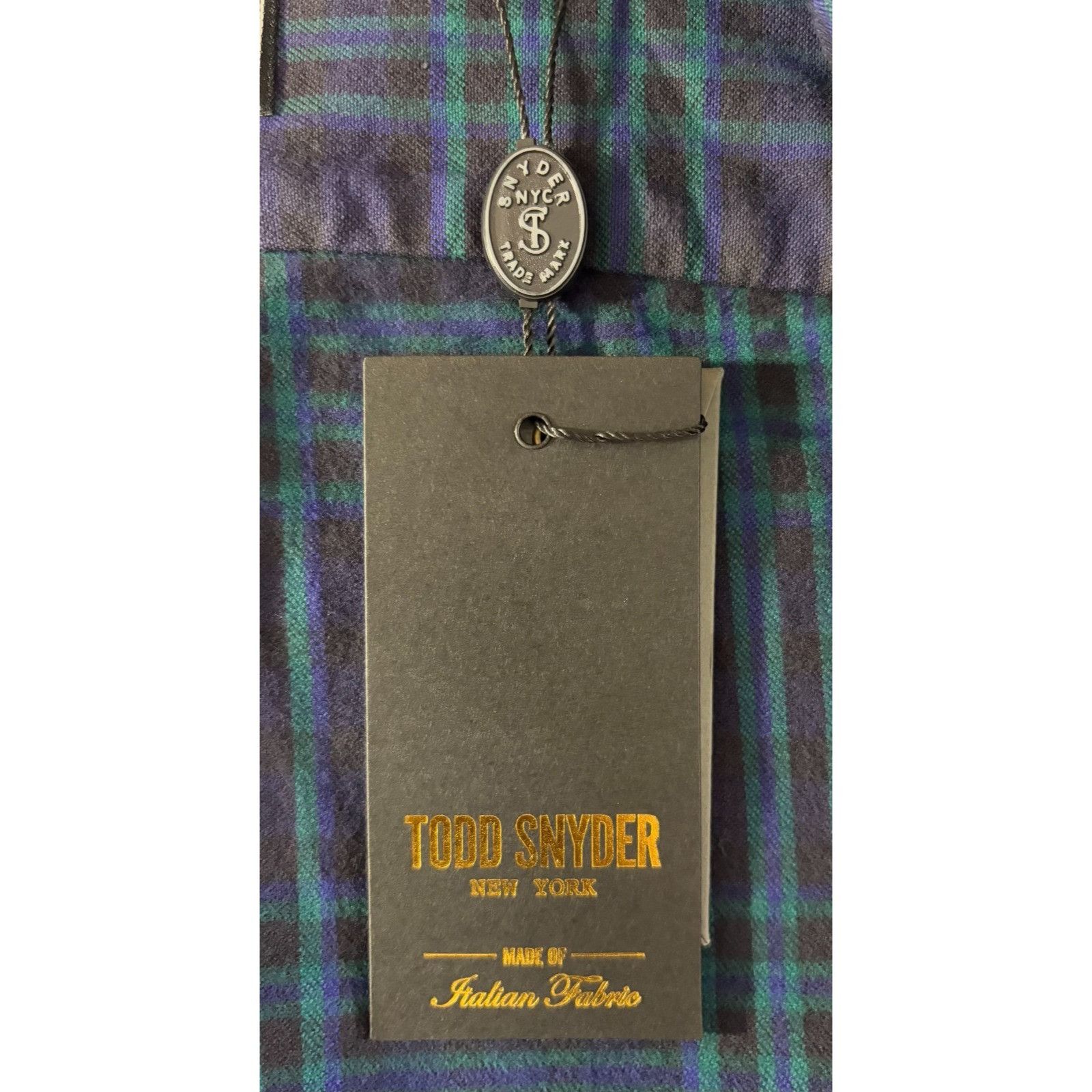 Todd Snyder Todd Snyder X Albiate Flannel Shirt size L color blue multi Size US L / EU 52-54 / 3 - 3 Thumbnail
