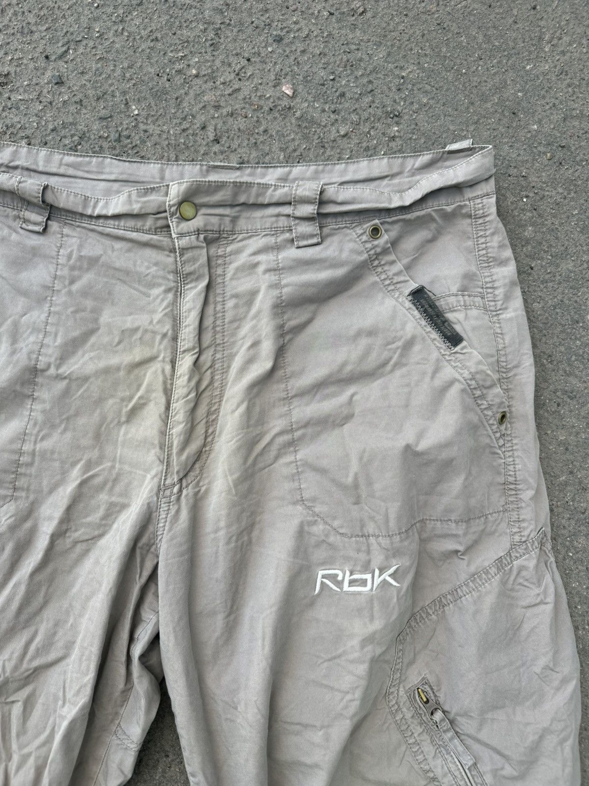 Japanese Brand × Reebok × Vintage Vintage Reebok Parachute Pants Baggy Cargo utility Size US 34 / EU 50 - 5 Thumbnail