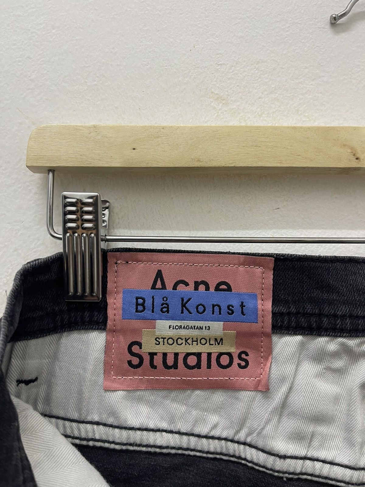 Acne Studios Rare ACNE STUDIOS Bla Konst Black Denim Size US 29 - 9 Thumbnail