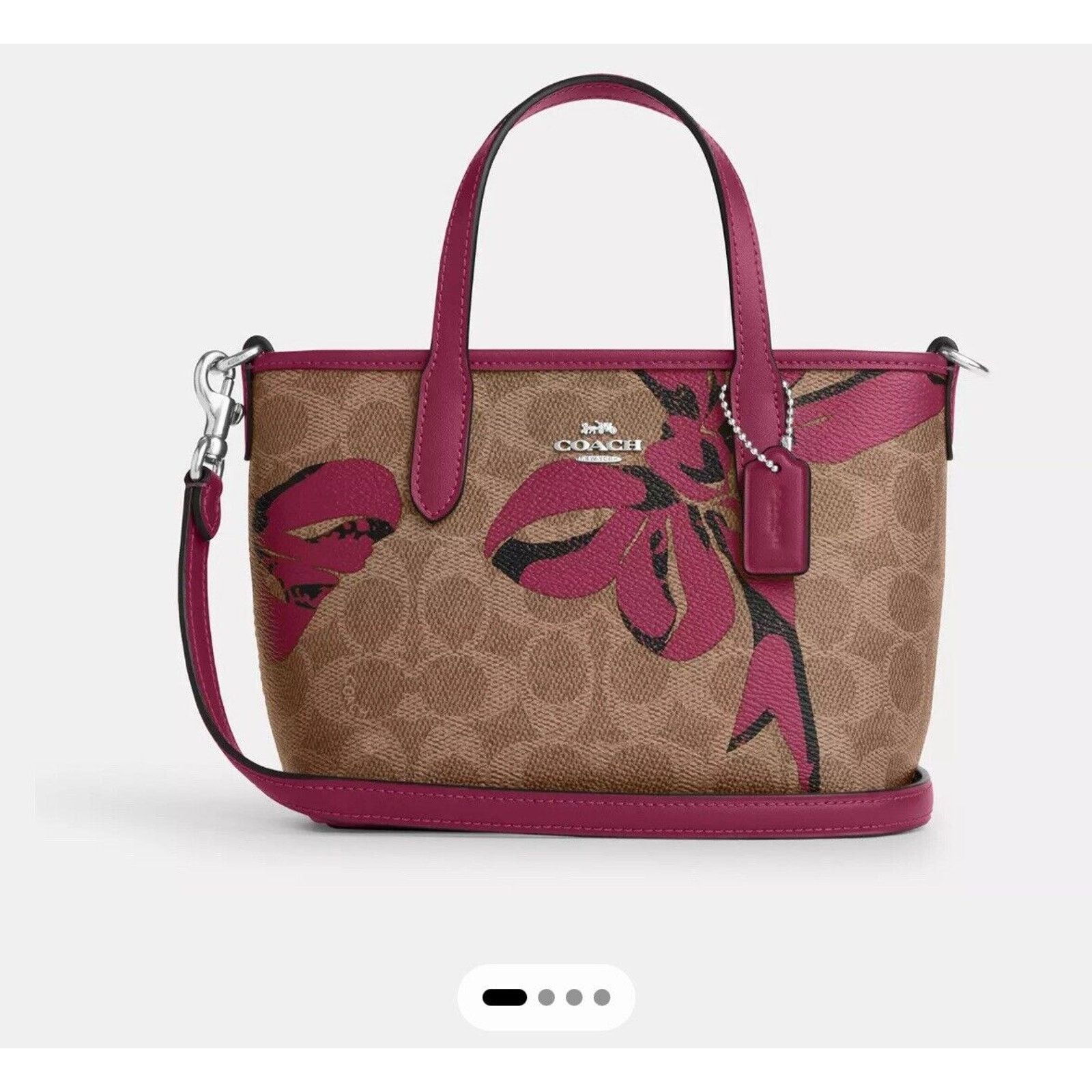 Coach NWT COACH CY736 City MINI Tote Bag Signature Leather Bow Size ONE SIZE - 5 Thumbnail