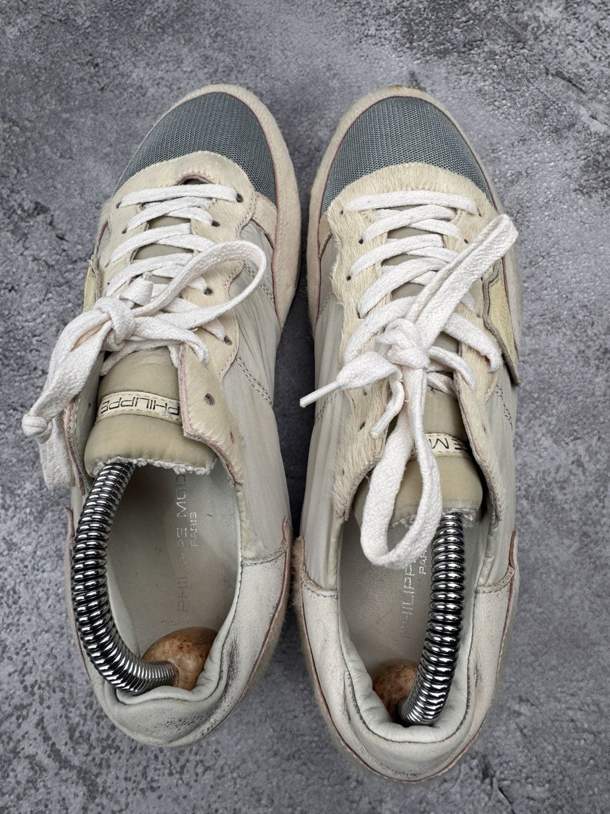 Philippe Model Philippe Model Paris Beige Low Women Sneakers Size 40 Size US 10 / IT 40 - 8 Thumbnail