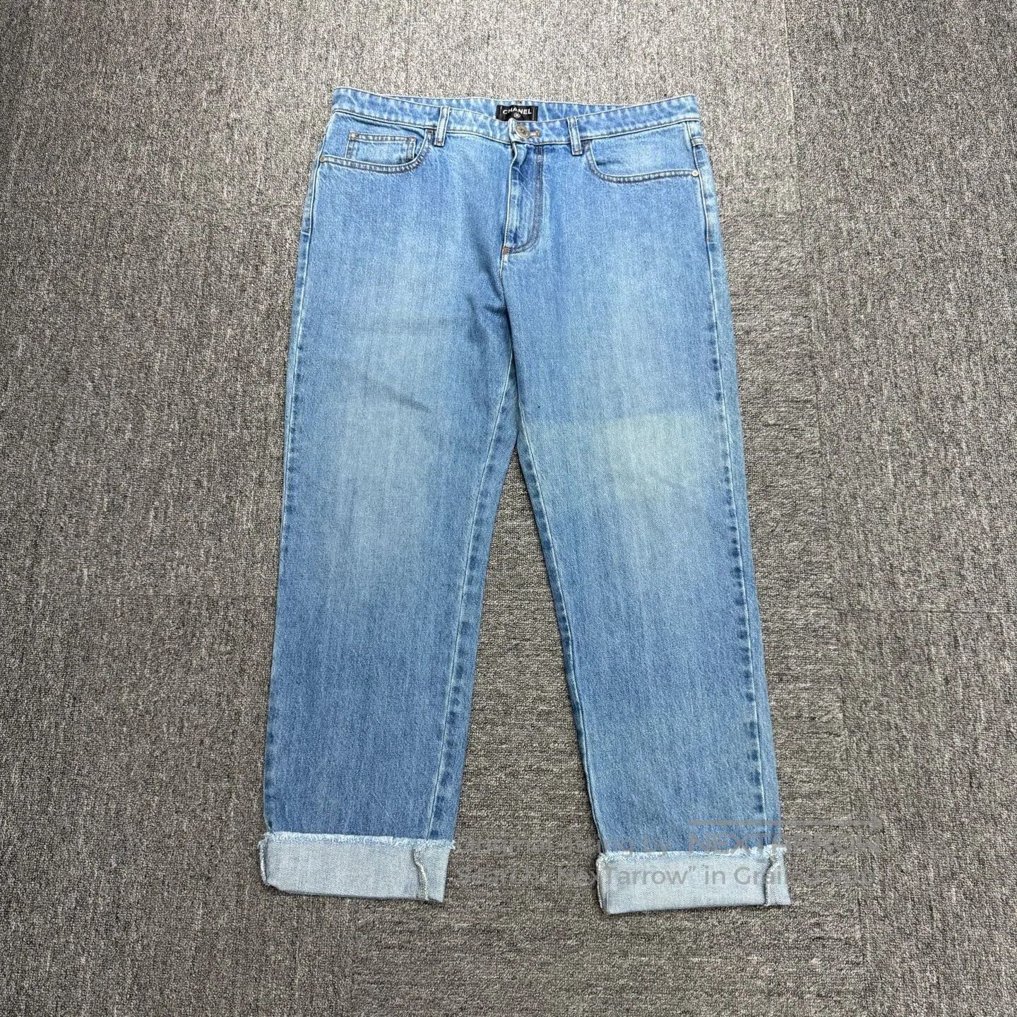 Chanel Chanel a hydraulic drill Letter jeans| Size US 31 - 2 Thumbnail