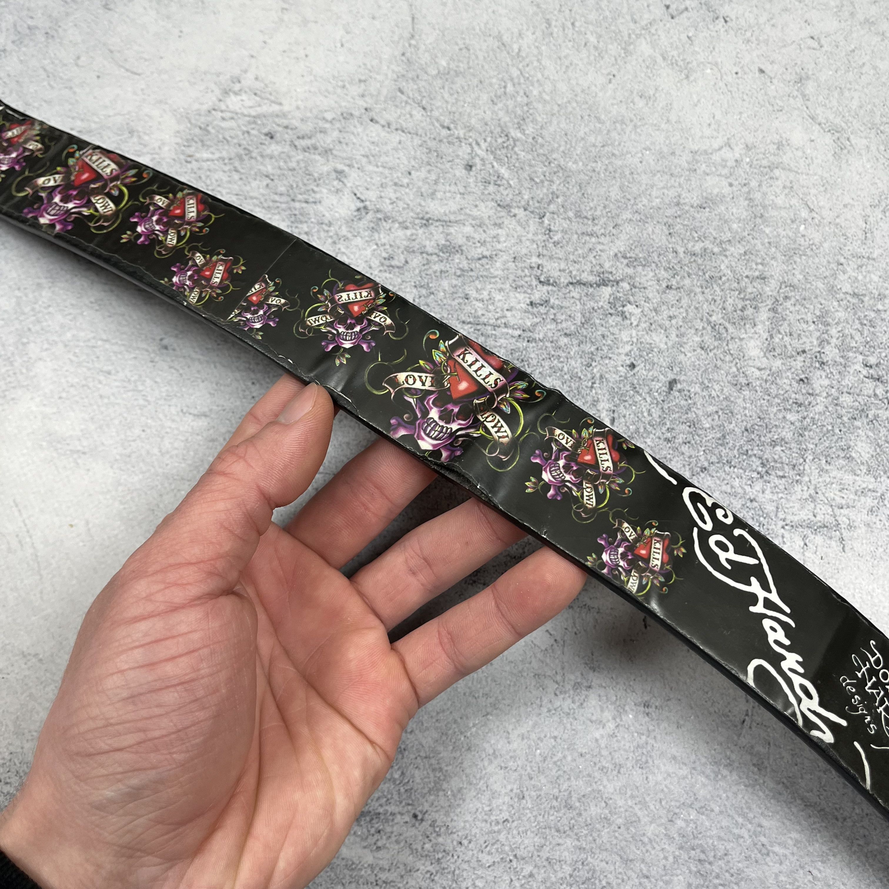 Ed Hardy Vintage Ed Hardy Y2K Skulls Tattoo belt 2000’s Size ONE SIZE - 6 Thumbnail