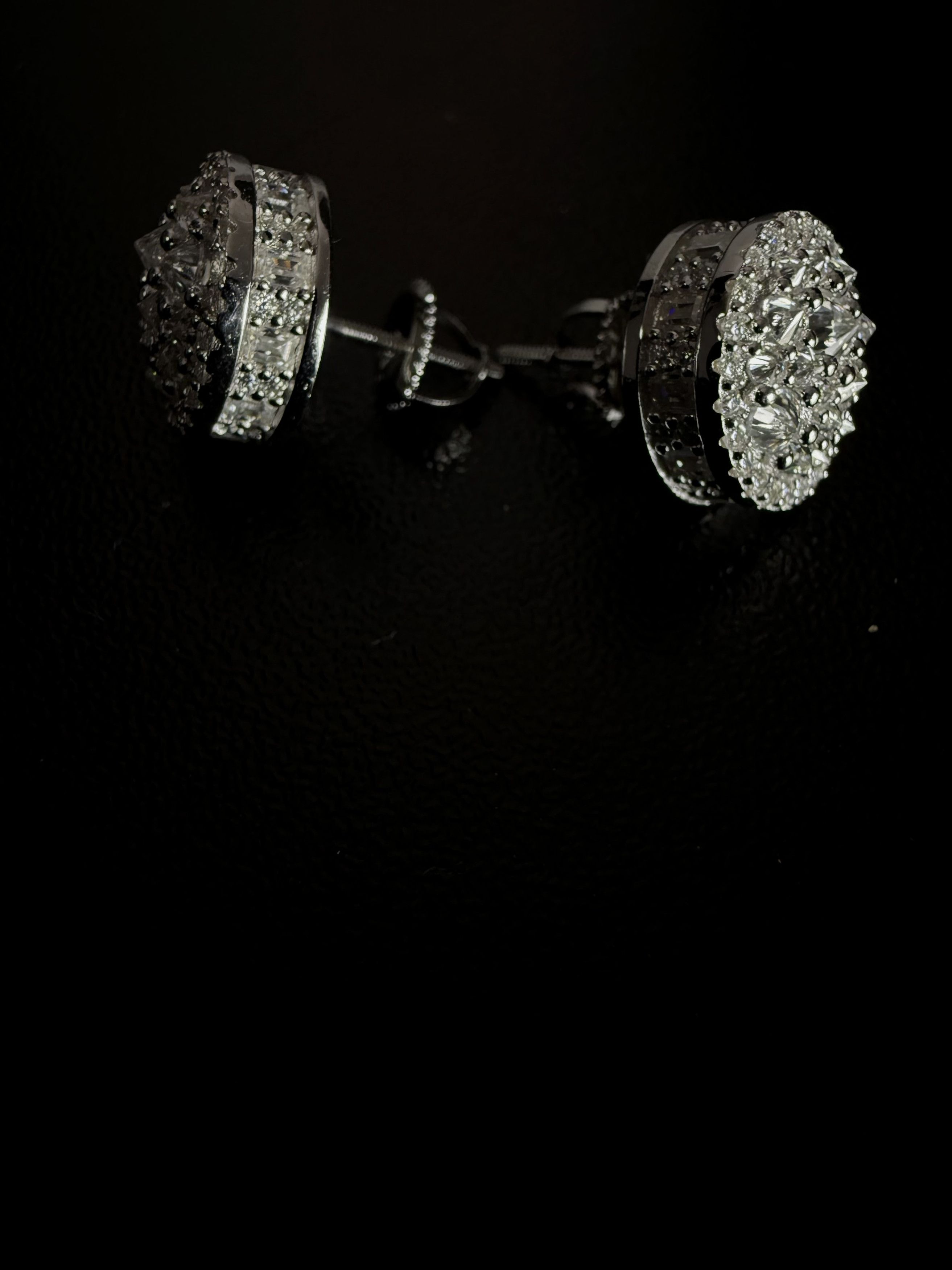 Other Glacier Halo stud moissanite mens 925silver earrings Size ONE SIZE - 7 Thumbnail