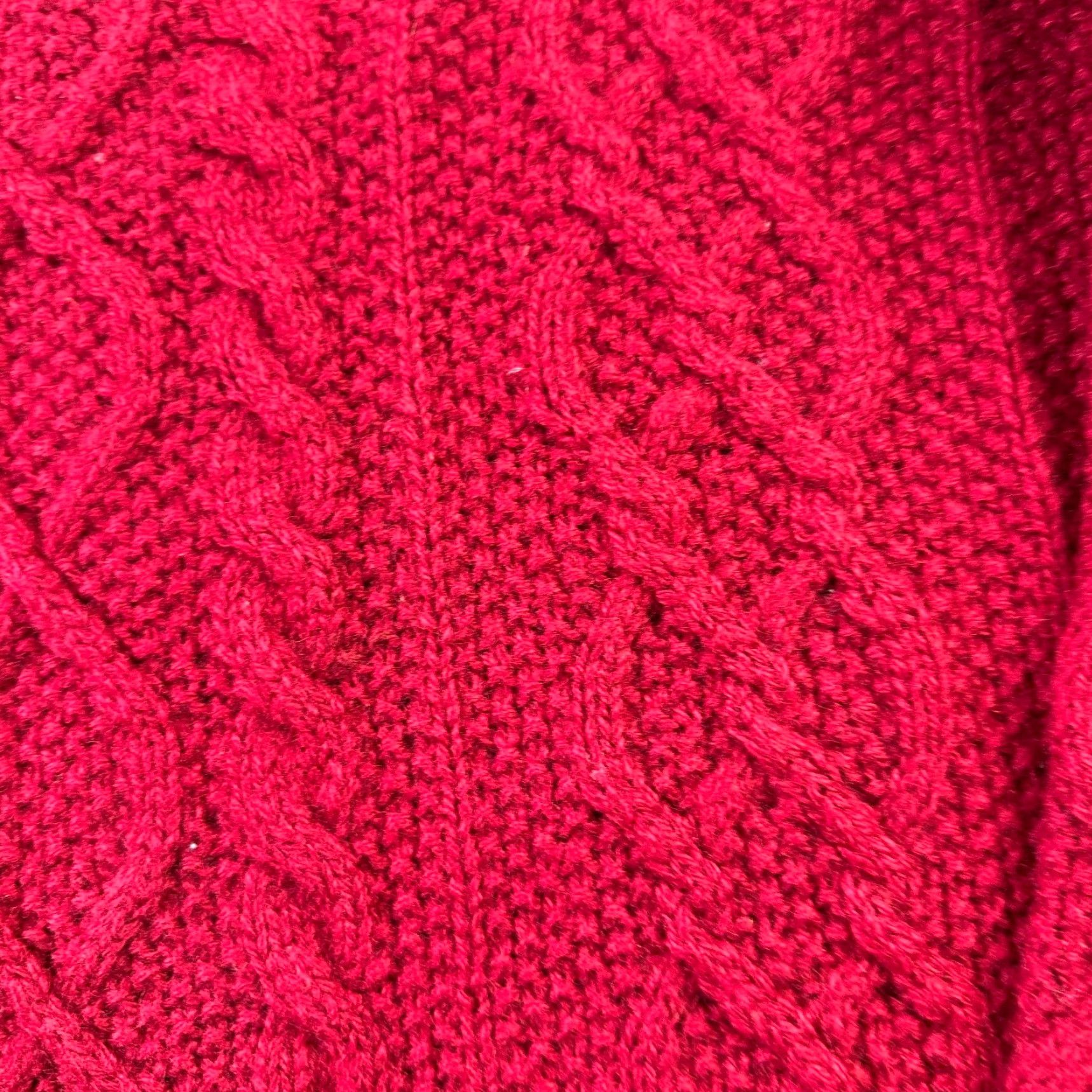 J.Crew VINTAGE J. CREW Sweater Mens XL Red Wool Cable-Knit Crew Neck Fisherman Pullover Knit Size US XL / EU 56 / 4 - 5 Thumbnail