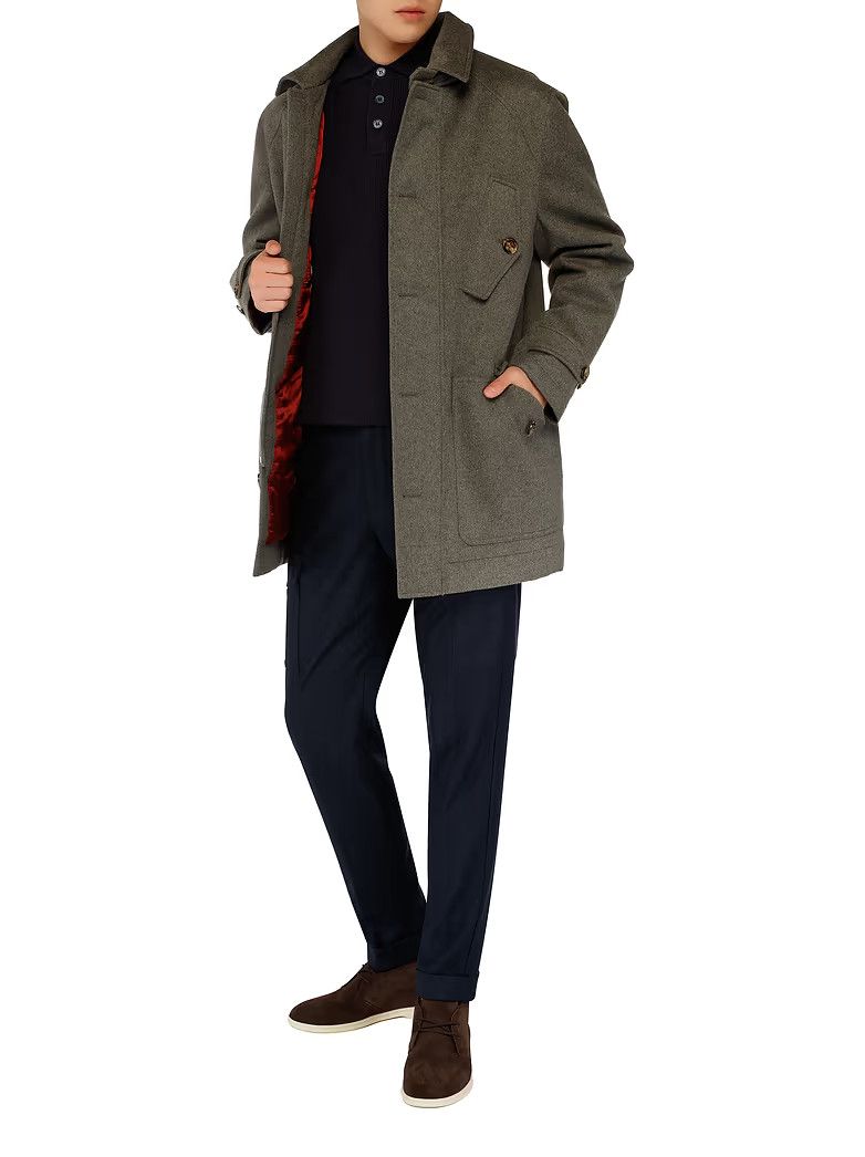 Brunello Cucinelli o1w1db10226 Cashmere Coat in Grey Size US M / EU 48-50 / 2 - 4 Thumbnail